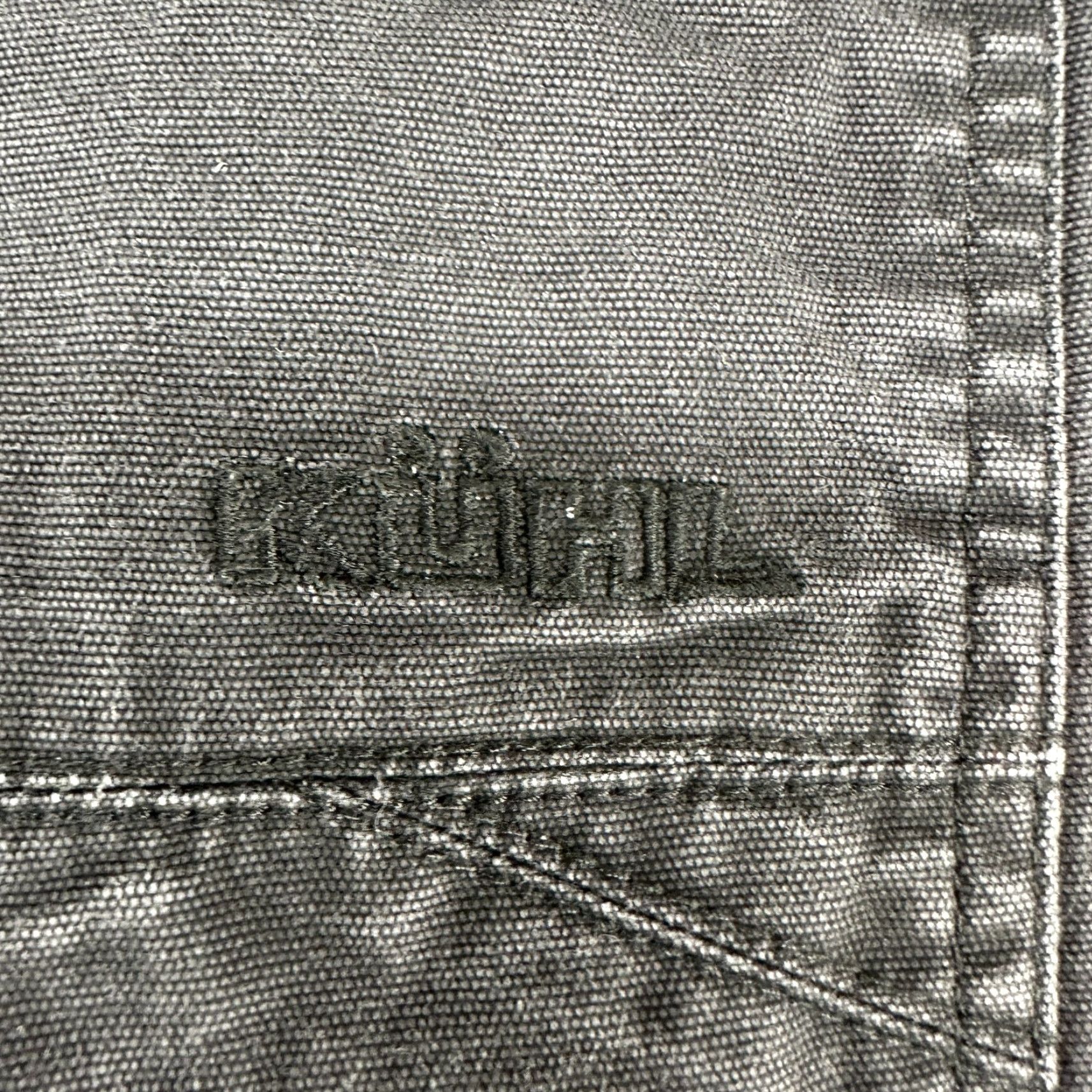 Vintage Kuhl Pants Mens 38x30 Black Carpenter Straight Leg Canvas Vintage Patina Dye Jeans? Size US 38 / EU 54 - 3 Thumbnail