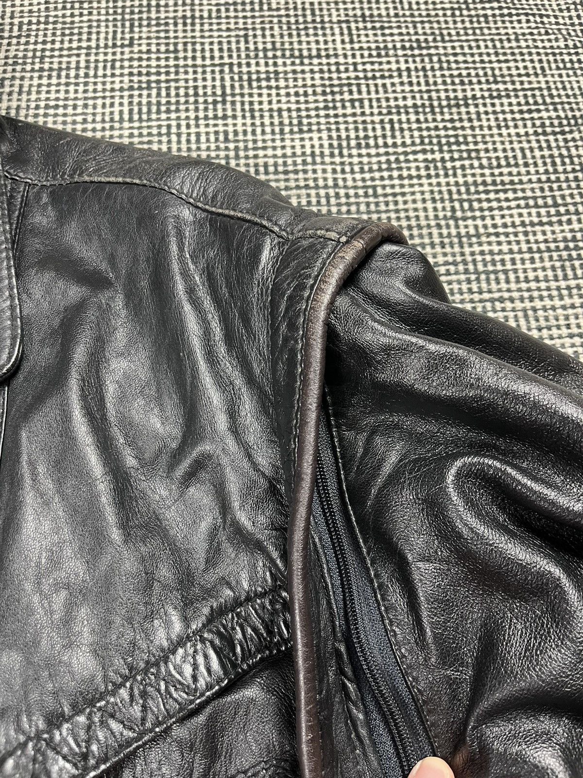 Genuine Leather ➕ vintage genuine leather boxy bomber jacket 2 in 1 vest Size US M / EU 48-50 / 2 - 8 Thumbnail