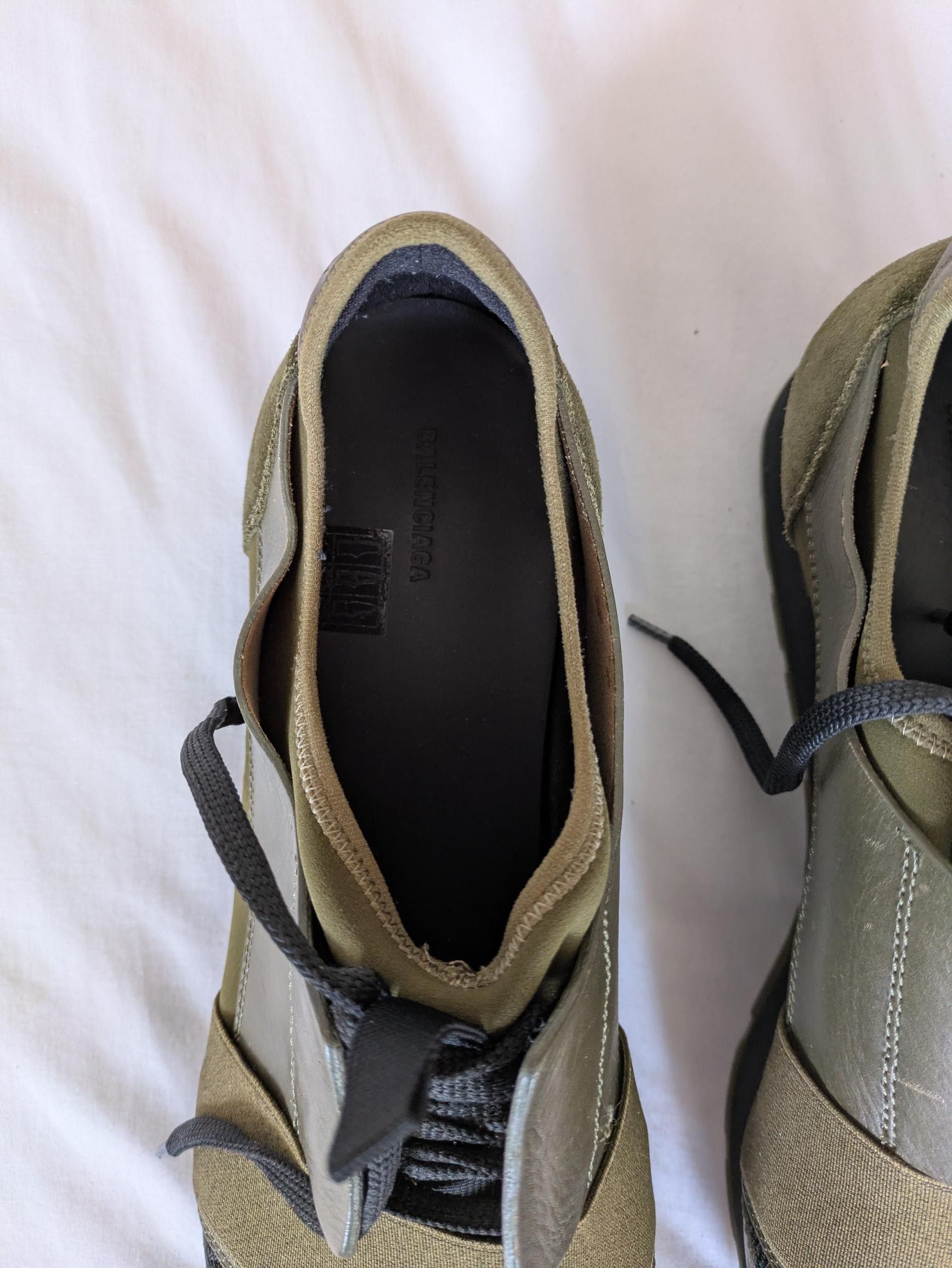 Balenciaga Balenciaga Race Runners / Speed Racer in Olive Green Size 45 Size US 12 / EU 45 - 7 Thumbnail