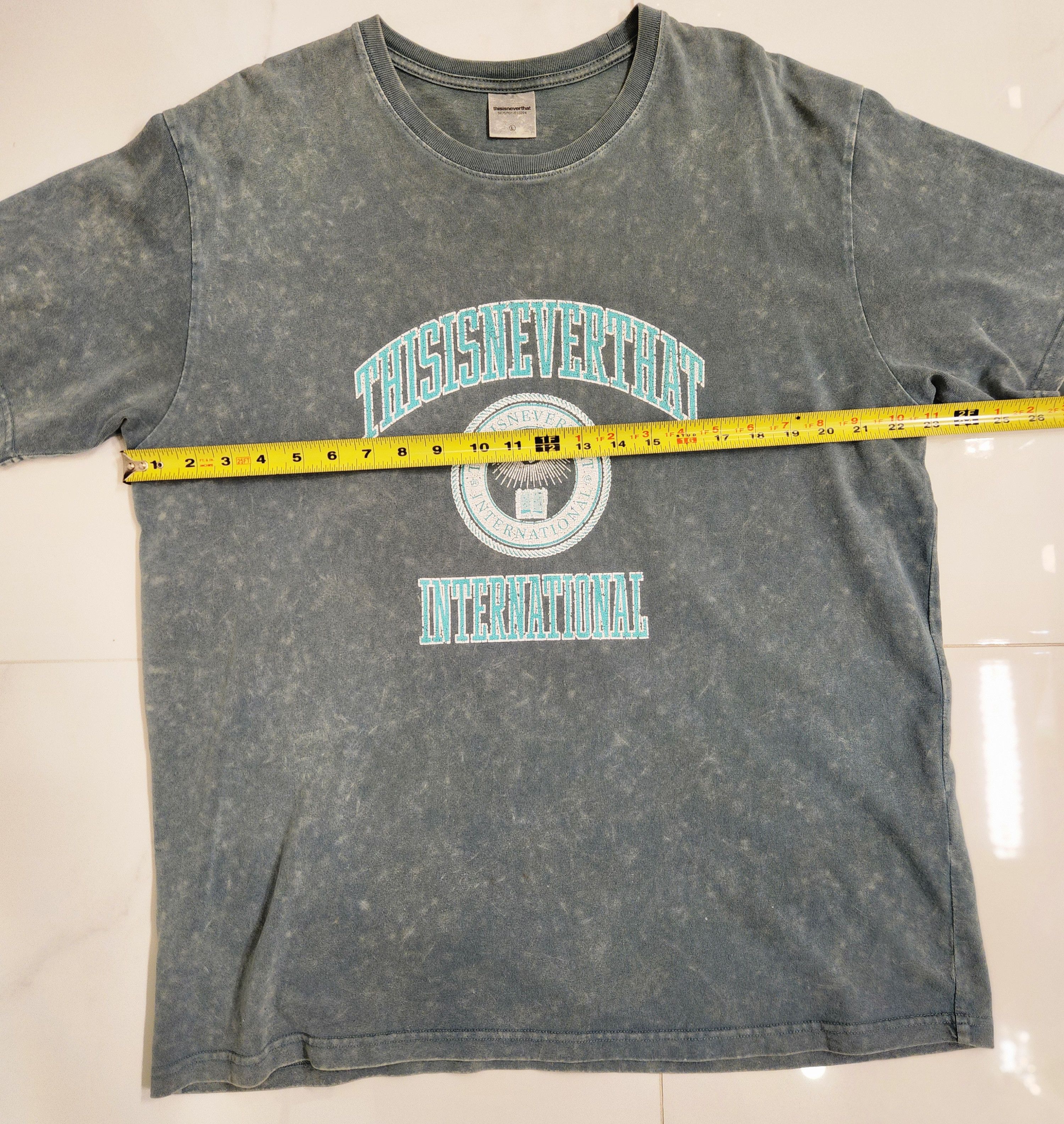 thisisneverthat Green Collegiate Acid Wash Tee Size US L / EU 52-54 / 3 - 7 Thumbnail