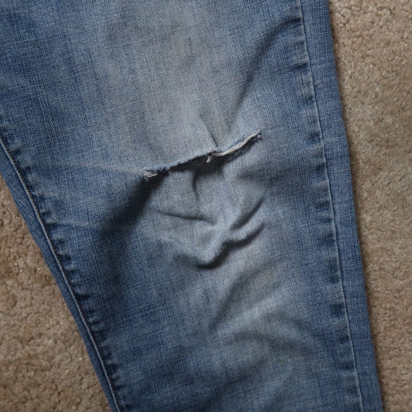 Lucky Brand Lucky Brand 410 Jeans Men Athletic Slim Straight 36x32 Blue Denim Grounded by 5-Pocket Design Size US 36 / EU 52 - 2 Thumbnail