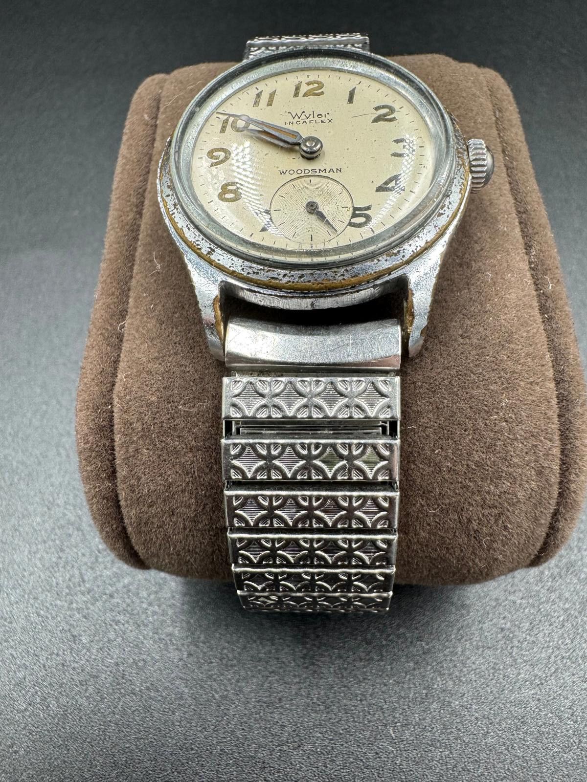 Other Vintage Wyler Incaflex Woodsman Swiss Manual Wind SubSeconds Size ONE SIZE - 5 Thumbnail