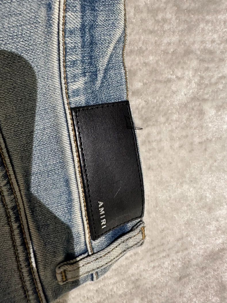 Amiri Amiri 22 Patchwork Blue Denim Jeans Size US 31 - 5 Thumbnail
