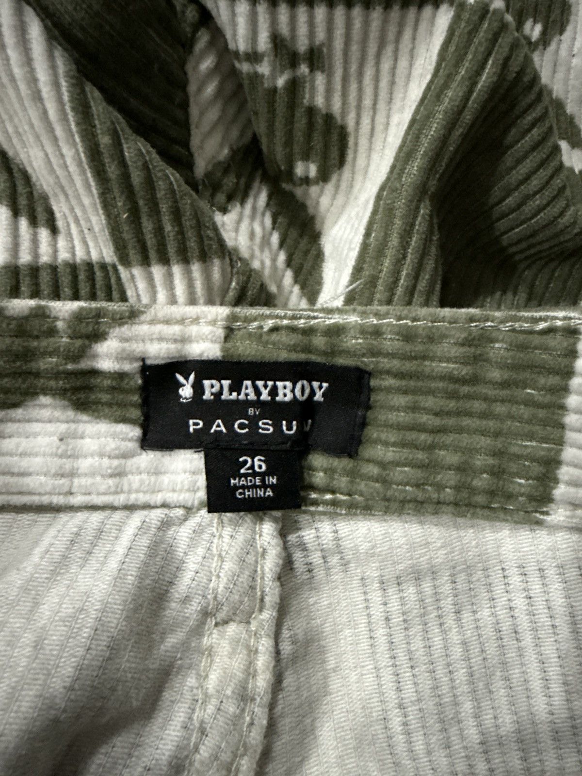 Pacsun × Playboy PLAYBOY OVERPRINT CORDUROY PANTS STRAIGHT TYPE Size US 26 / EU 42 - 7 Thumbnail