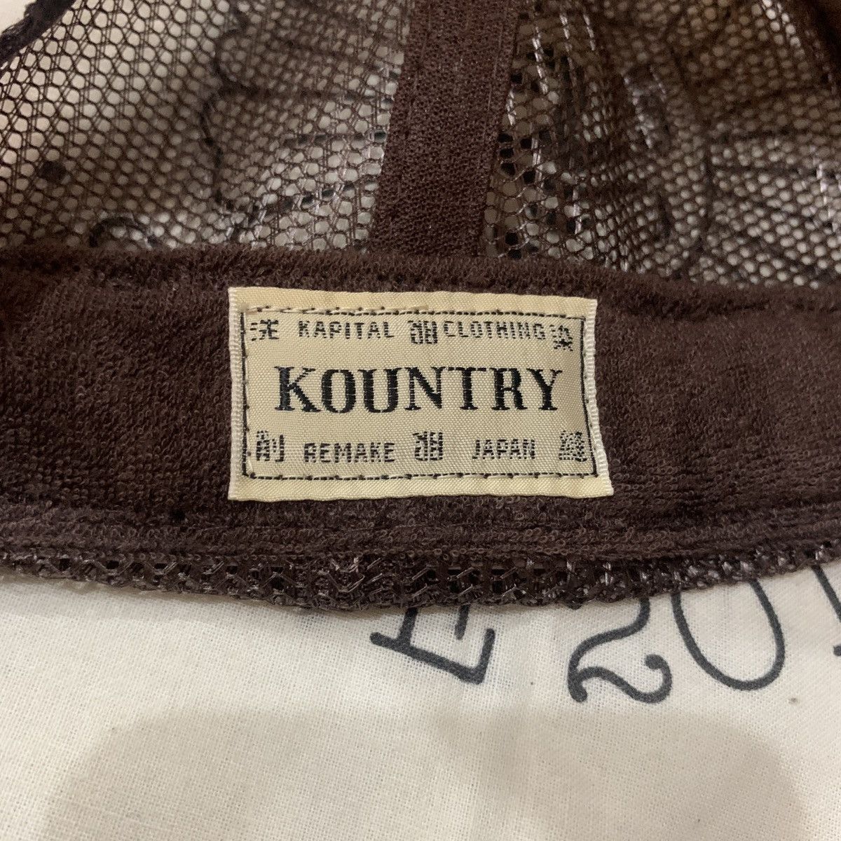 Kapital Kountry kapital denim repair service trucker cap Size ONE SIZE - 4 Thumbnail