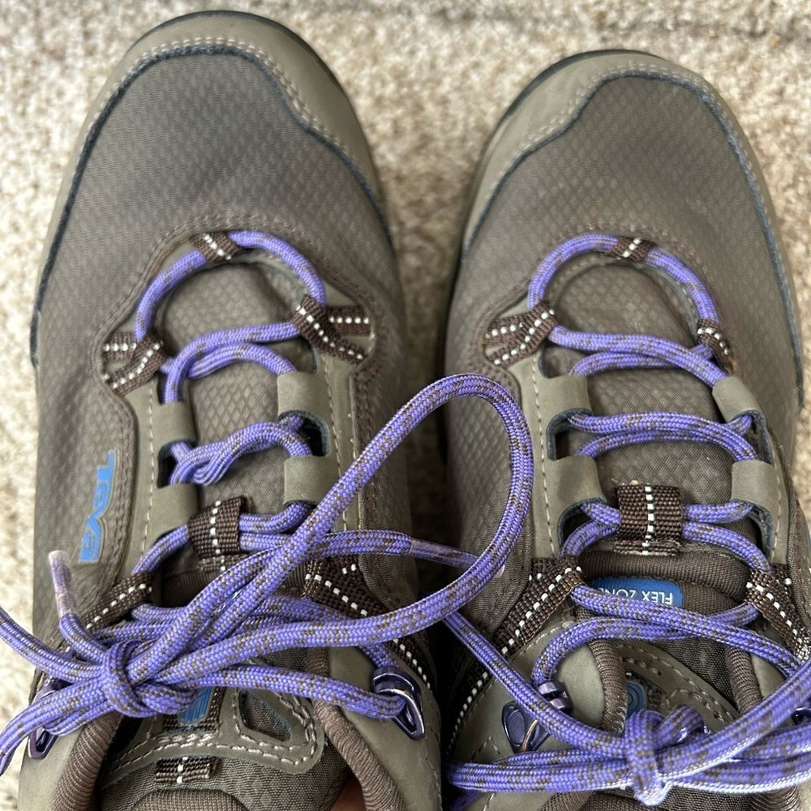 Teva Teva Brown and Purple Athletic Shoes Size US 8 / IT 38 - 5 Thumbnail