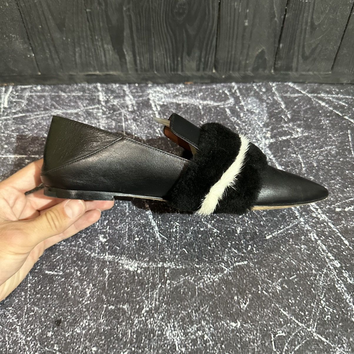 Bally BALLY HAMELIA - Women’s Leather/Fur Flats Mules 38.5 size Size US 8.5 / IT 38.5 - 10 Thumbnail