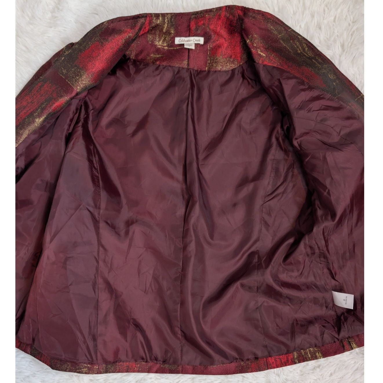 Coldwater Creek Metallic Brocade Tapestry Jacket Size L / US 10 / IT 46 - 10 Thumbnail