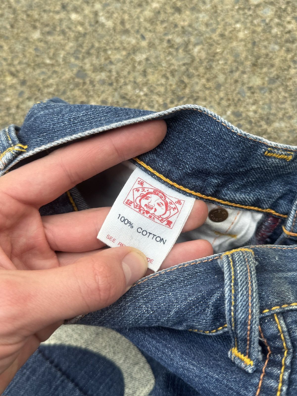 Evisu EVISU White Seagull Denim Jean Shorts Size US 30 / EU 46 - 5 Thumbnail