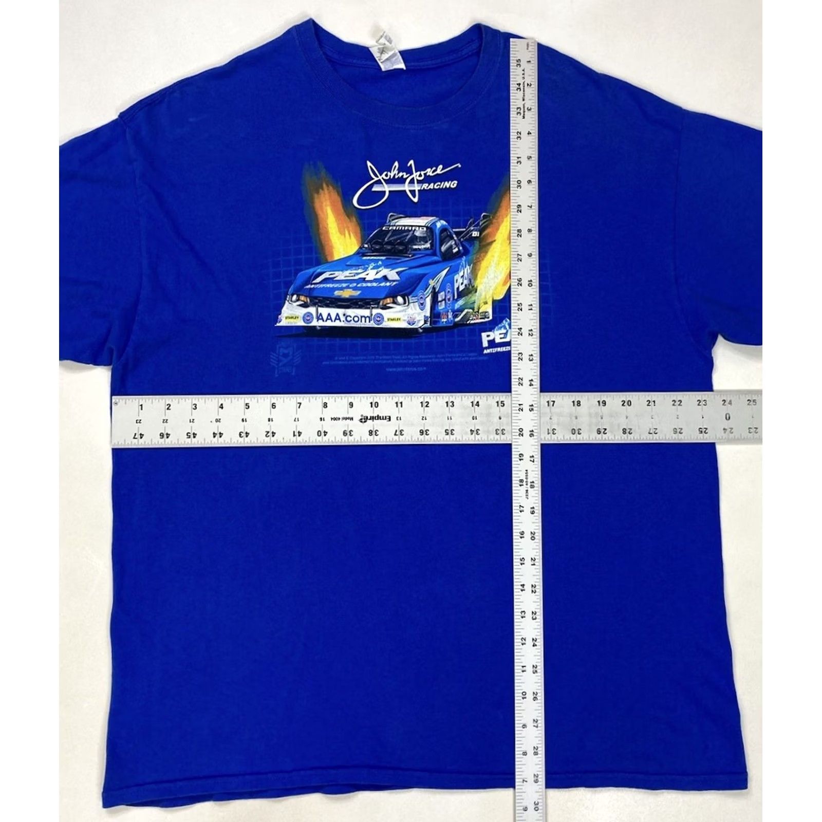 Gildan John Force Racing Graphic T-shirt Men XL Blue Short Sleeve Size US XL / EU 56 / 4 - 6 Thumbnail
