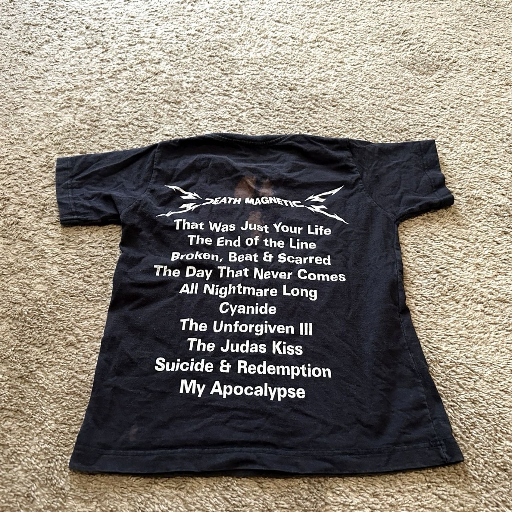 Vintage VINTAGE Metallica Shirt Mens Small Black Death Magnetic Tour Band Tee Y2K Size US S / EU 44-46 / 1 - 3 Thumbnail