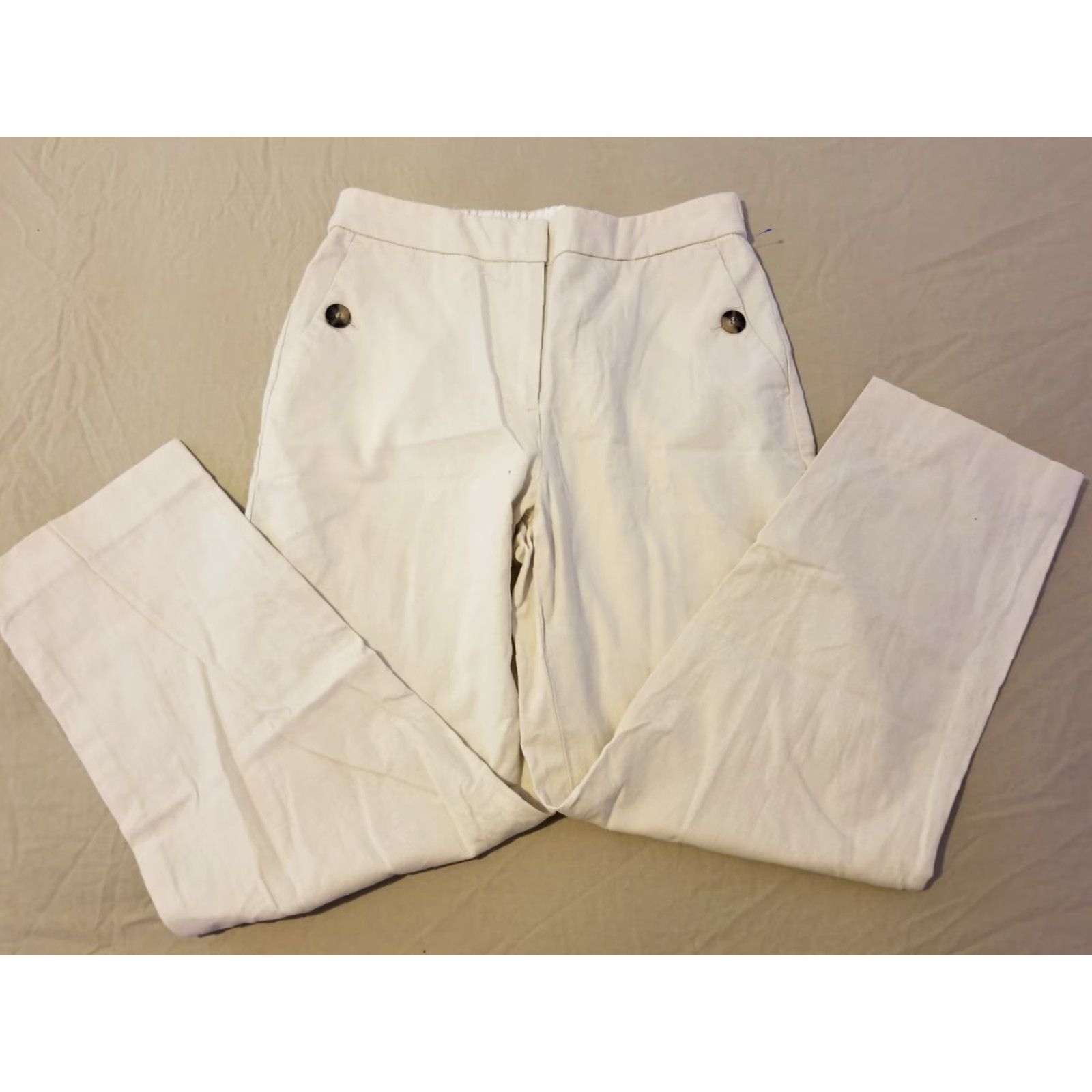 J.Crew VINTAGE? No — (But not vintage) J.CREW Pants Chino Linen Size 28" / US 6 / IT 42 - 3 Thumbnail