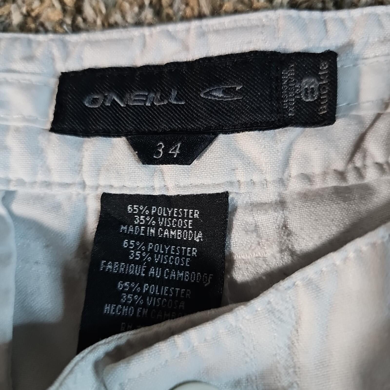 O'Neill O'Neill Sz 34 White Shorts Size US 34 / EU 50 - 3 Thumbnail