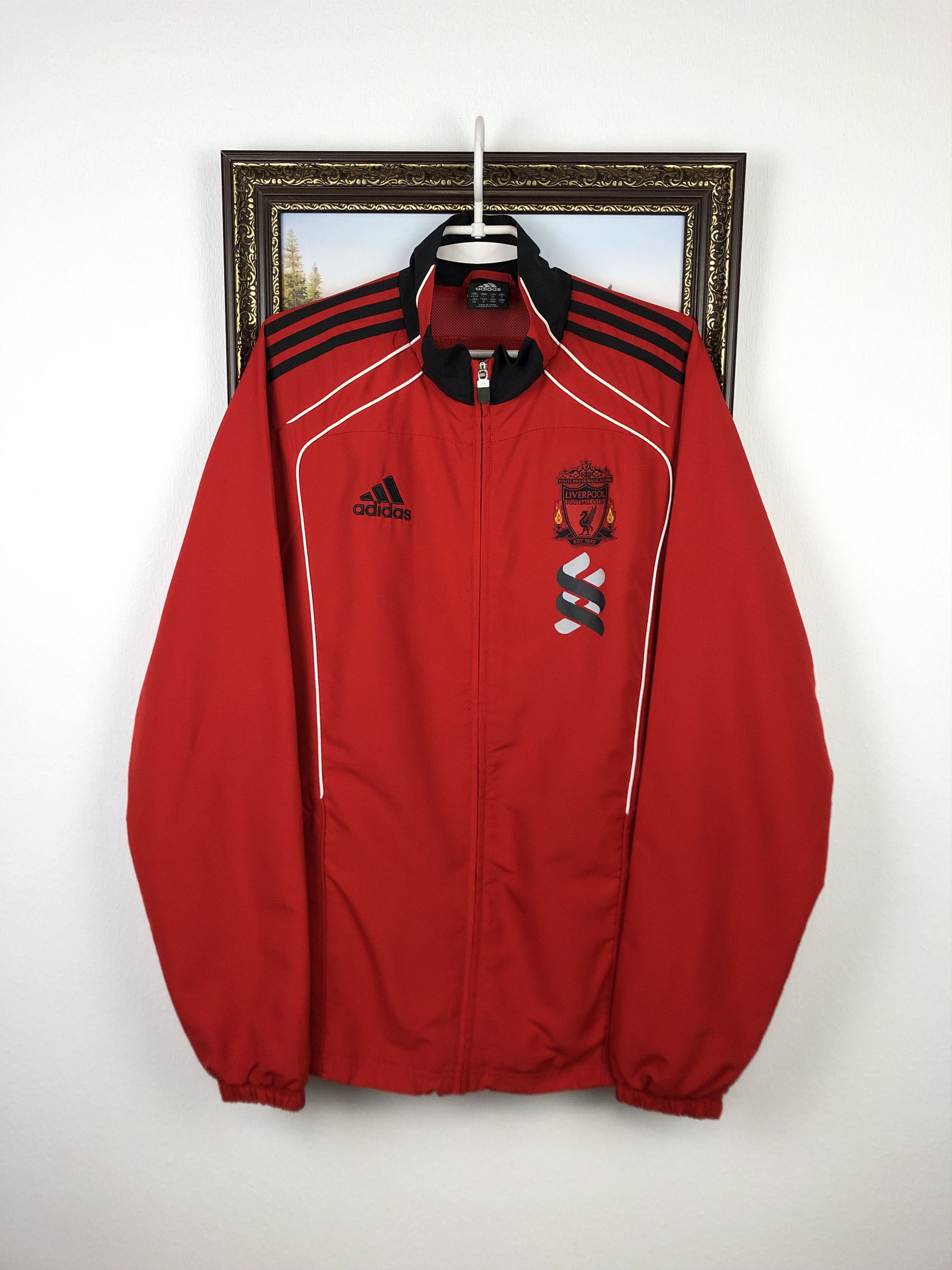 Adidas Vintage Adidas Liverpool Football Jacket Soccer Track Top Size US L / EU 52-54 / 3 - 1 Thumbnail