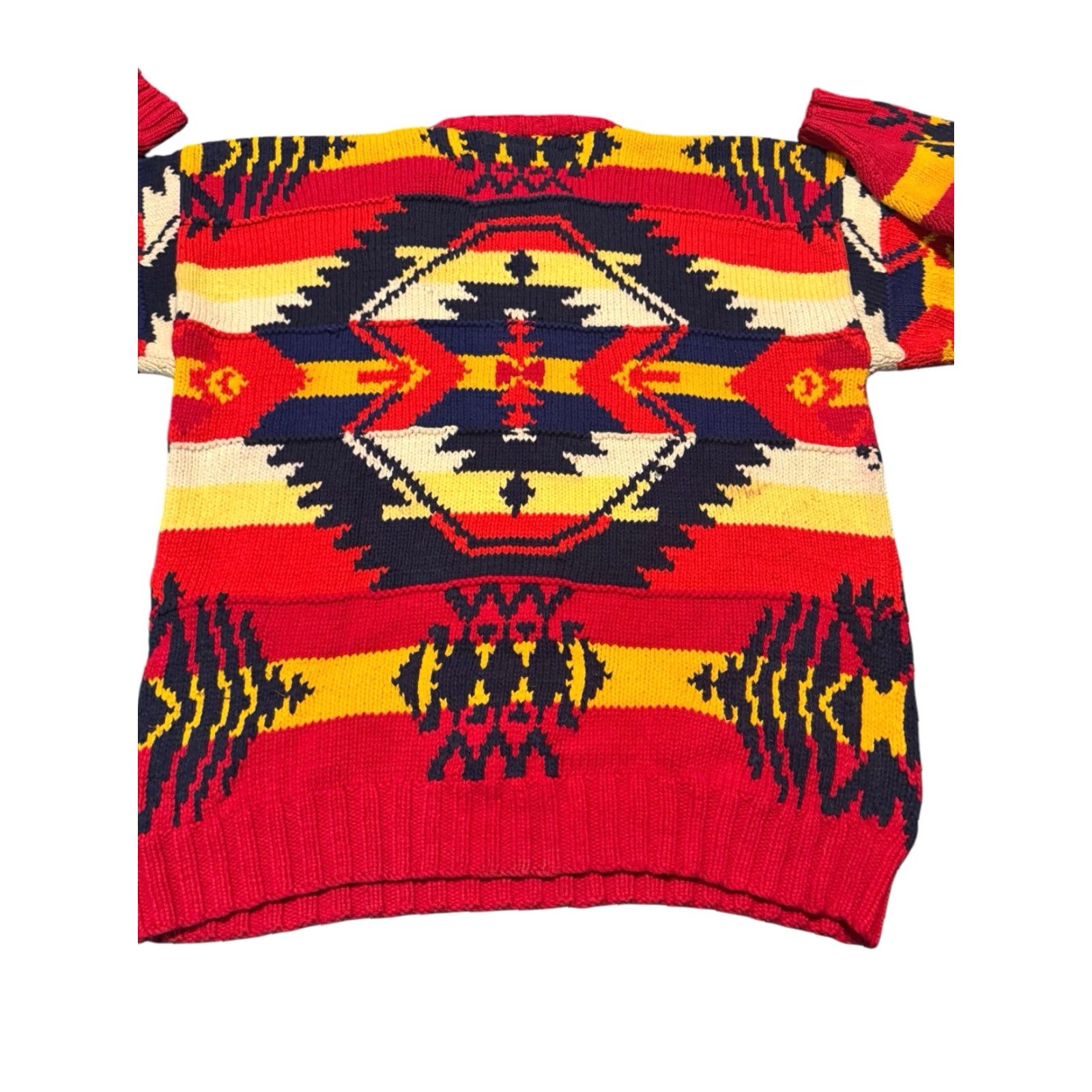 Tommy Hilfiger VINTAGE Tommy Hilfiger Classic Surplus Style Aztec Print Pullover Sweater L Rare Mens Size US L / EU 52-54 / 3 - 6 Thumbnail