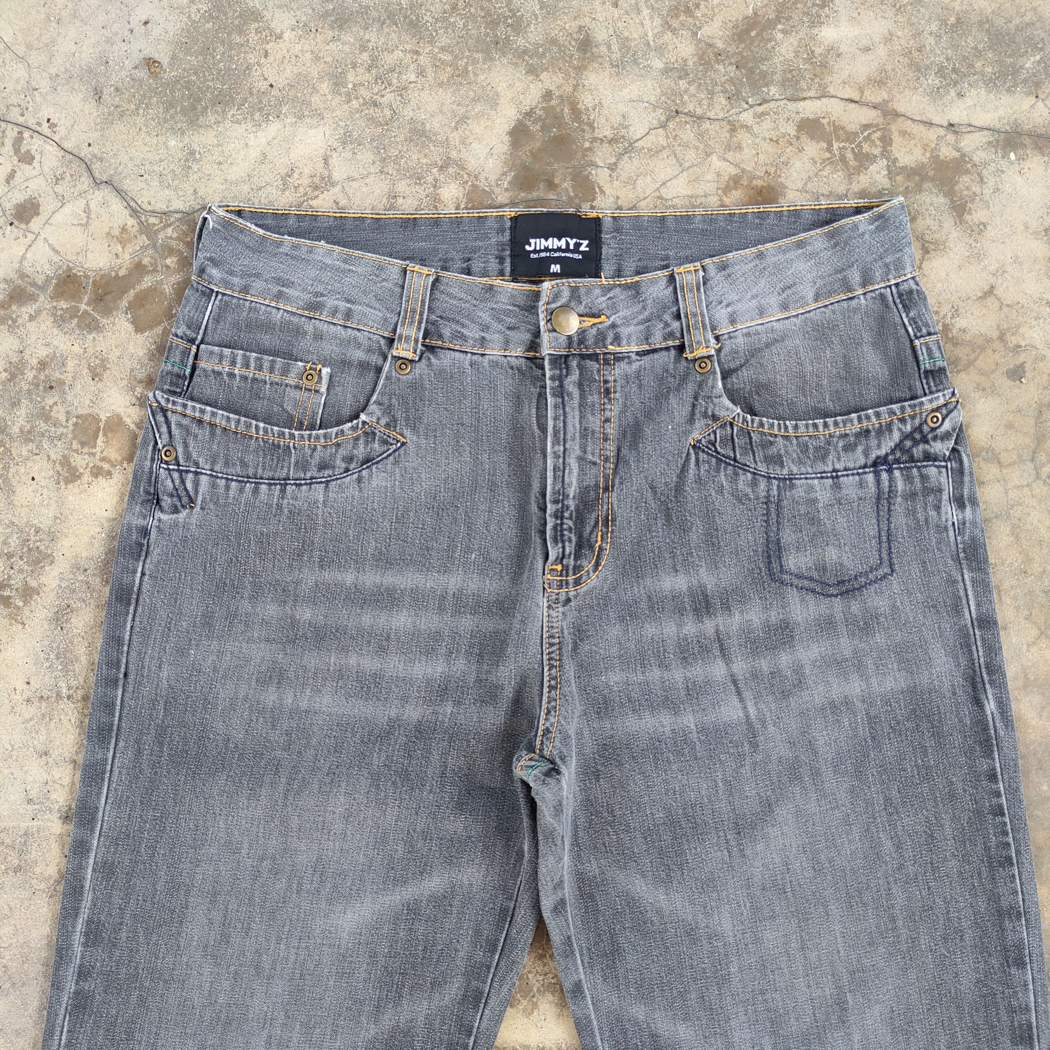 Jimmy Taverniti W32 VINTAGE JIMMY'Z FADED BLACK JEANS DENIM PANTS Size US 32 / EU 48 - 3 Thumbnail