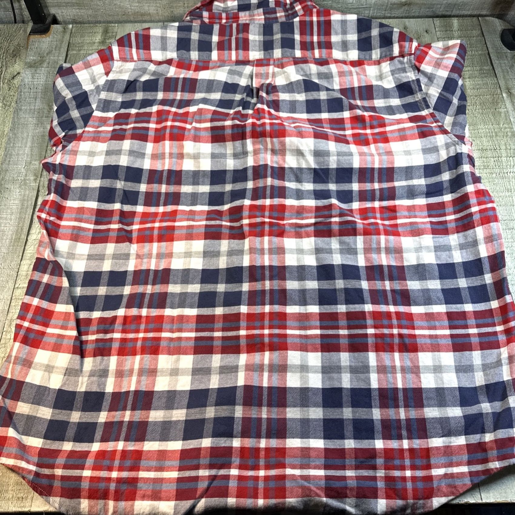 Chaps Chaps Button-Up Shirt XL Blue Plaid Flannel Easy Care with Pockets, Curated for Men Size US XL / EU 56 / 4 - 4 Thumbnail
