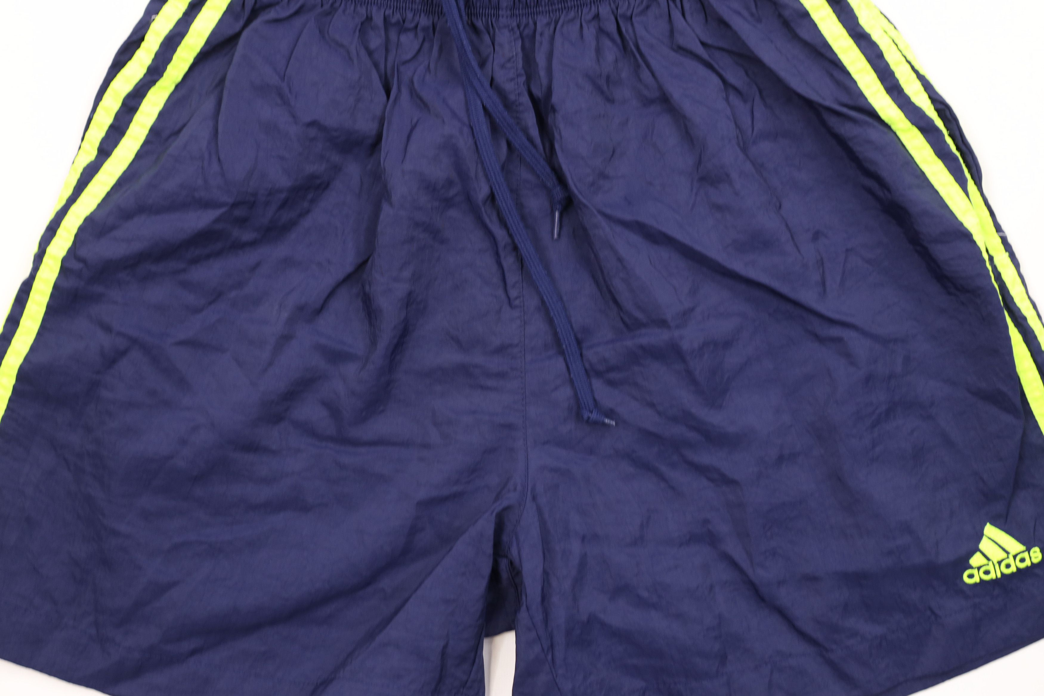 Adidas Vintage 90s Adidas Running Jogging Soccer Shorts Nylon Blue Size US 32 / EU 48 - 3 Thumbnail