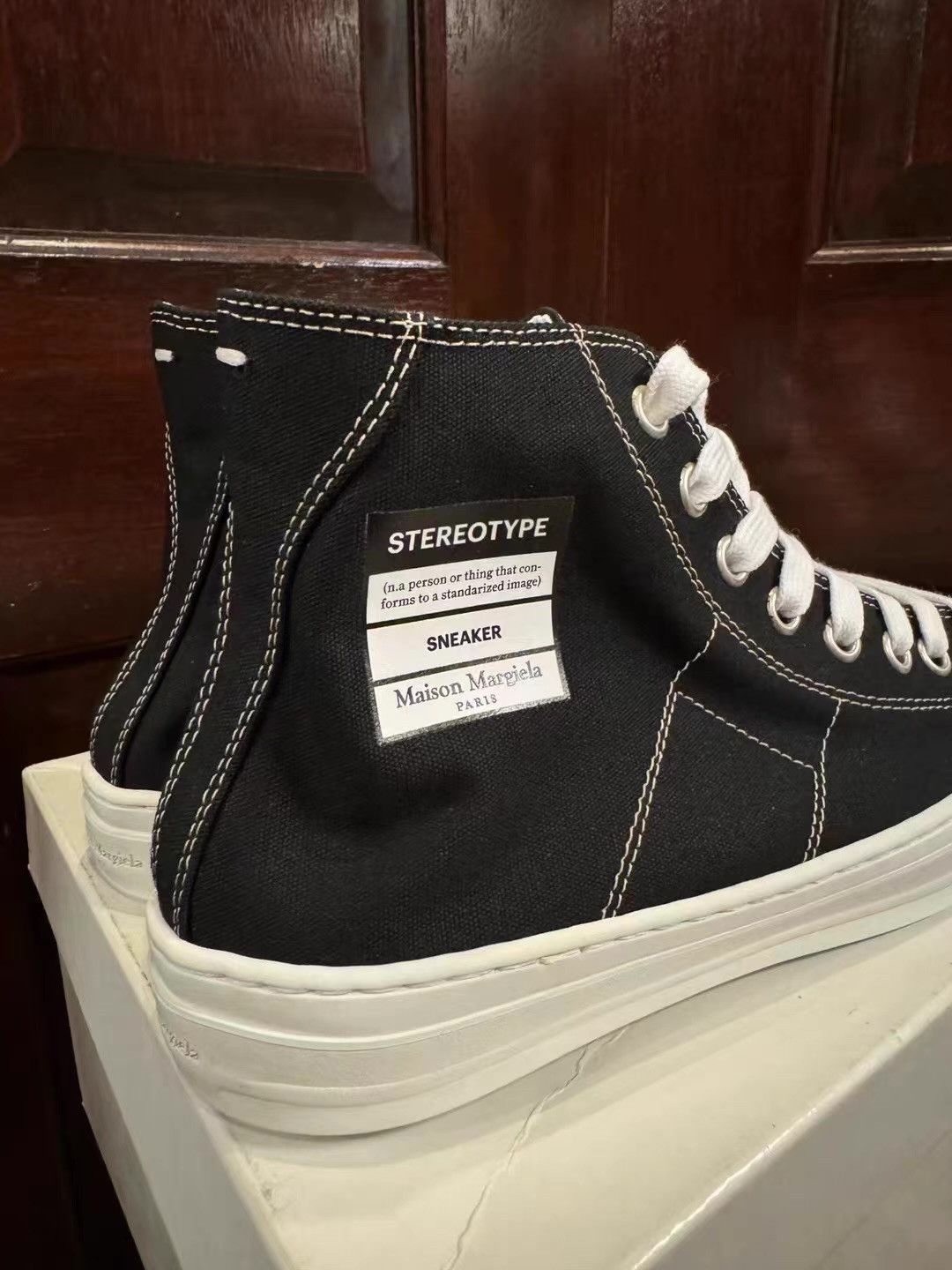 Maison Margiela Maison Margiela Stereotype High‑Top Canvas Sneakers Ｑ25 Size US 7 / EU 40 - 4 Thumbnail