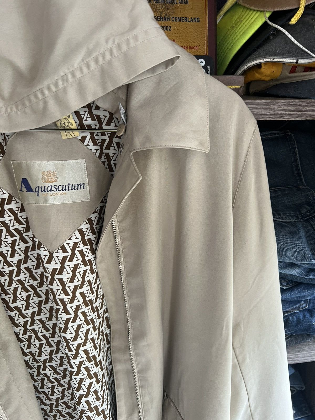 Aquascutum 🔥Vintage Aquascutum Made in Japan Zipper Jacket Hoodie Size L / US 10 / IT 46 - 6 Thumbnail