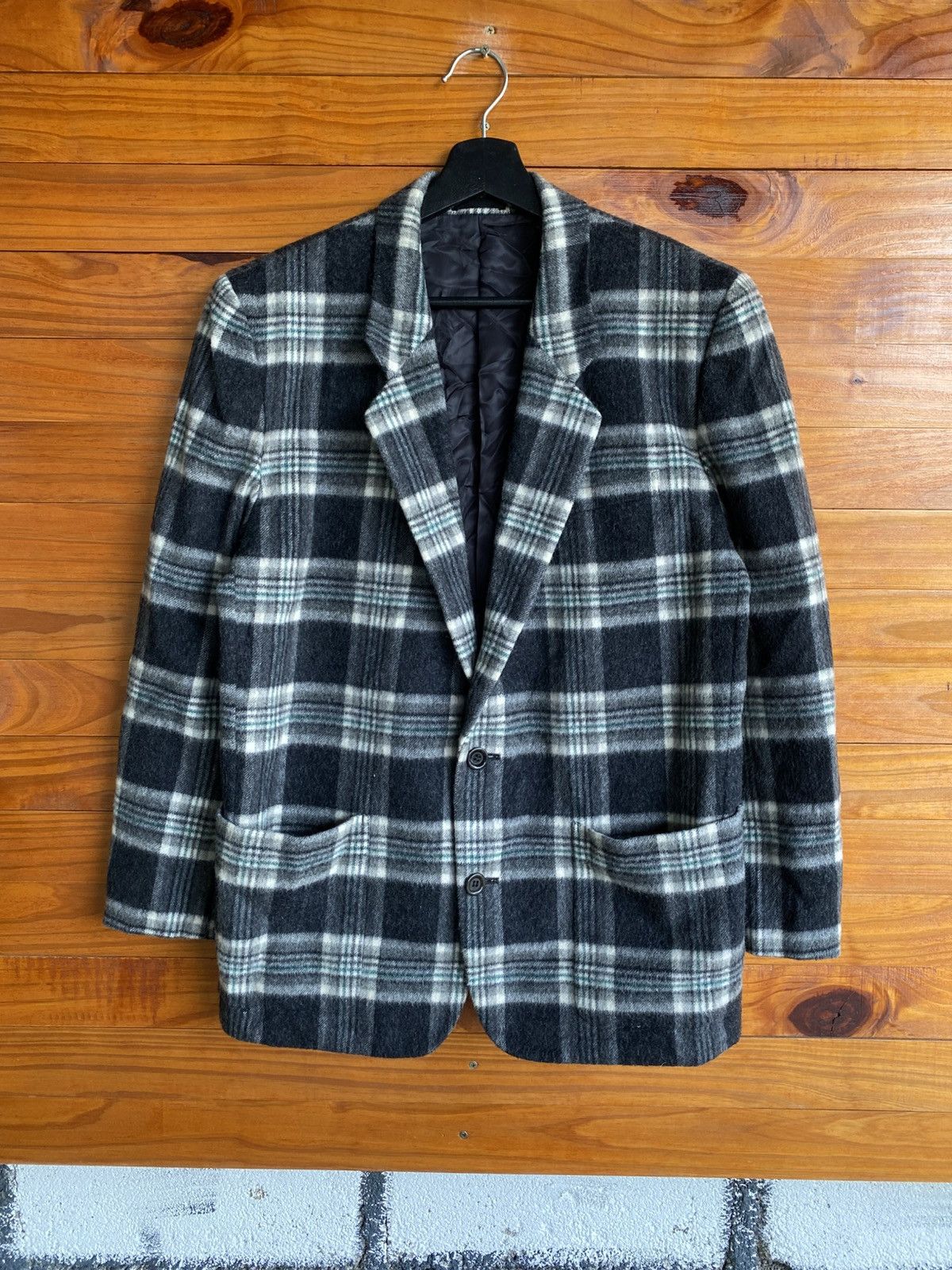 Melrose Vintage Melrose Co. Ltd Plaid Wool Blazer Jacket – Classic Size US M / EU 48-50 / 2 - 3 Thumbnail