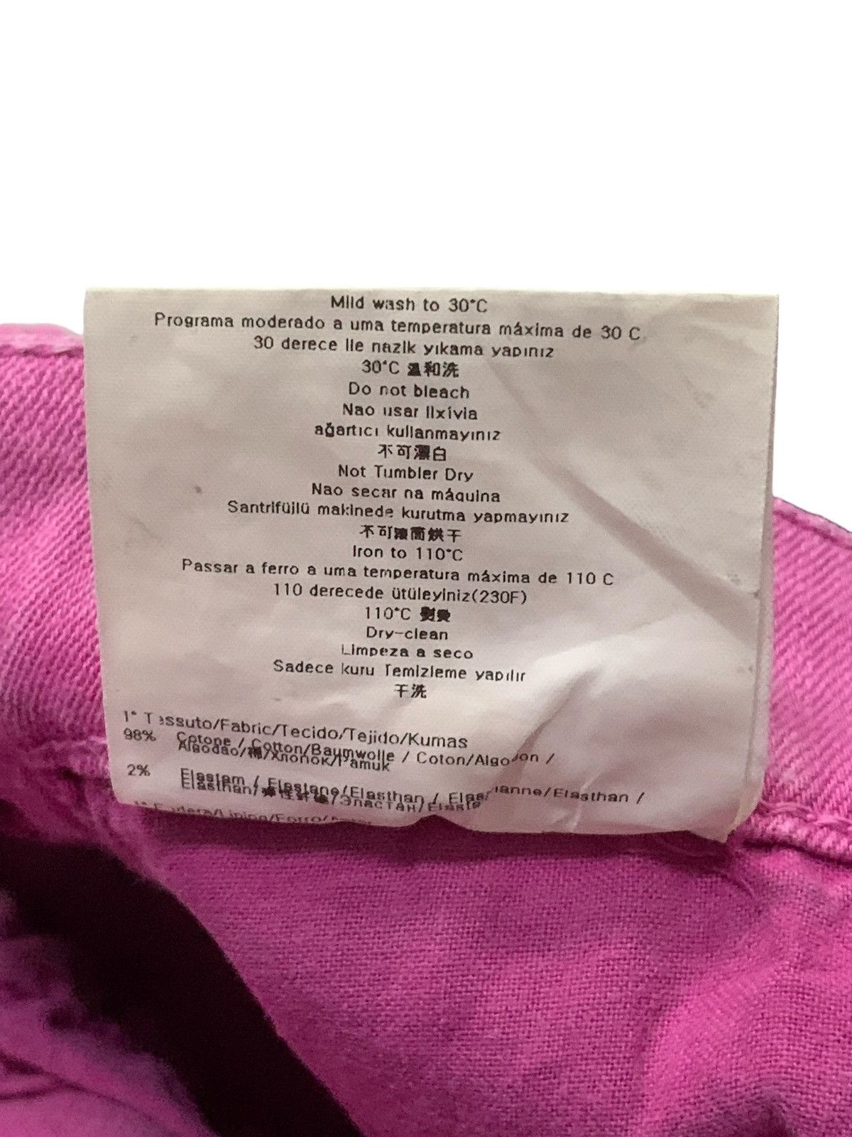 Versace Cross Zip Up Zipper Pink Pants