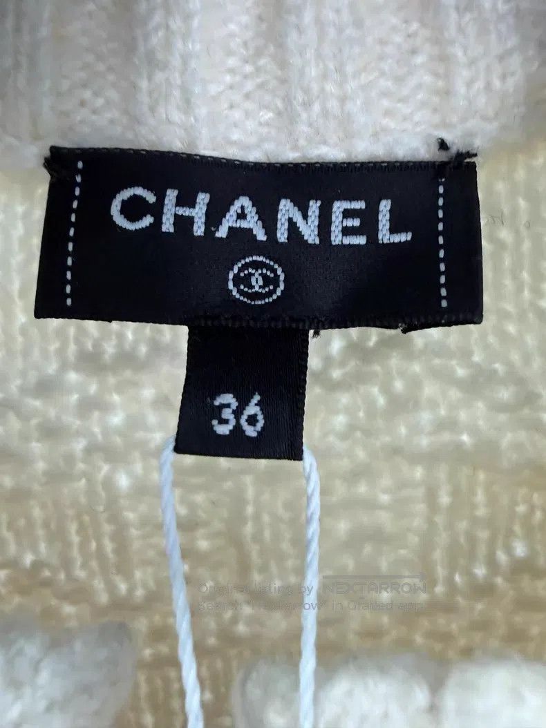 Chanel Chanel Beige bow cashmere cardigan coat Size XS / US 0-2 / IT 36-38 - 4 Thumbnail