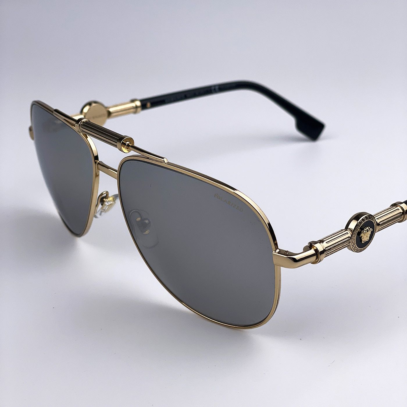 Versace NEW Versace VE2236 1002Z3 Aviator Unisex Sunglasses Size ONE SIZE - 6 Thumbnail