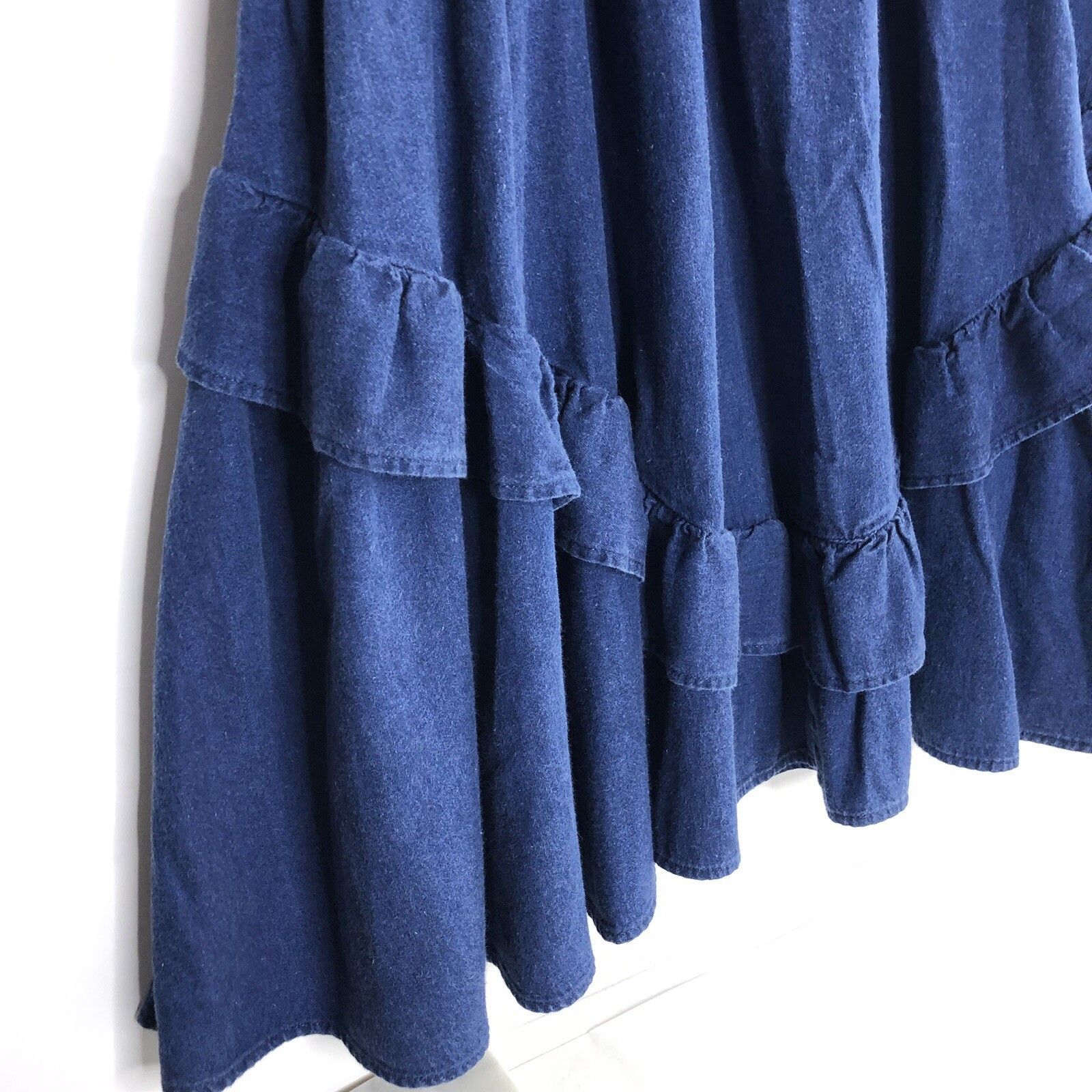 Other Vtg Jacques De Noir Womens Frilled Ruffled Jean Skirt Sz 7 Size 26" / US 2 / IT 38 - 3 Thumbnail