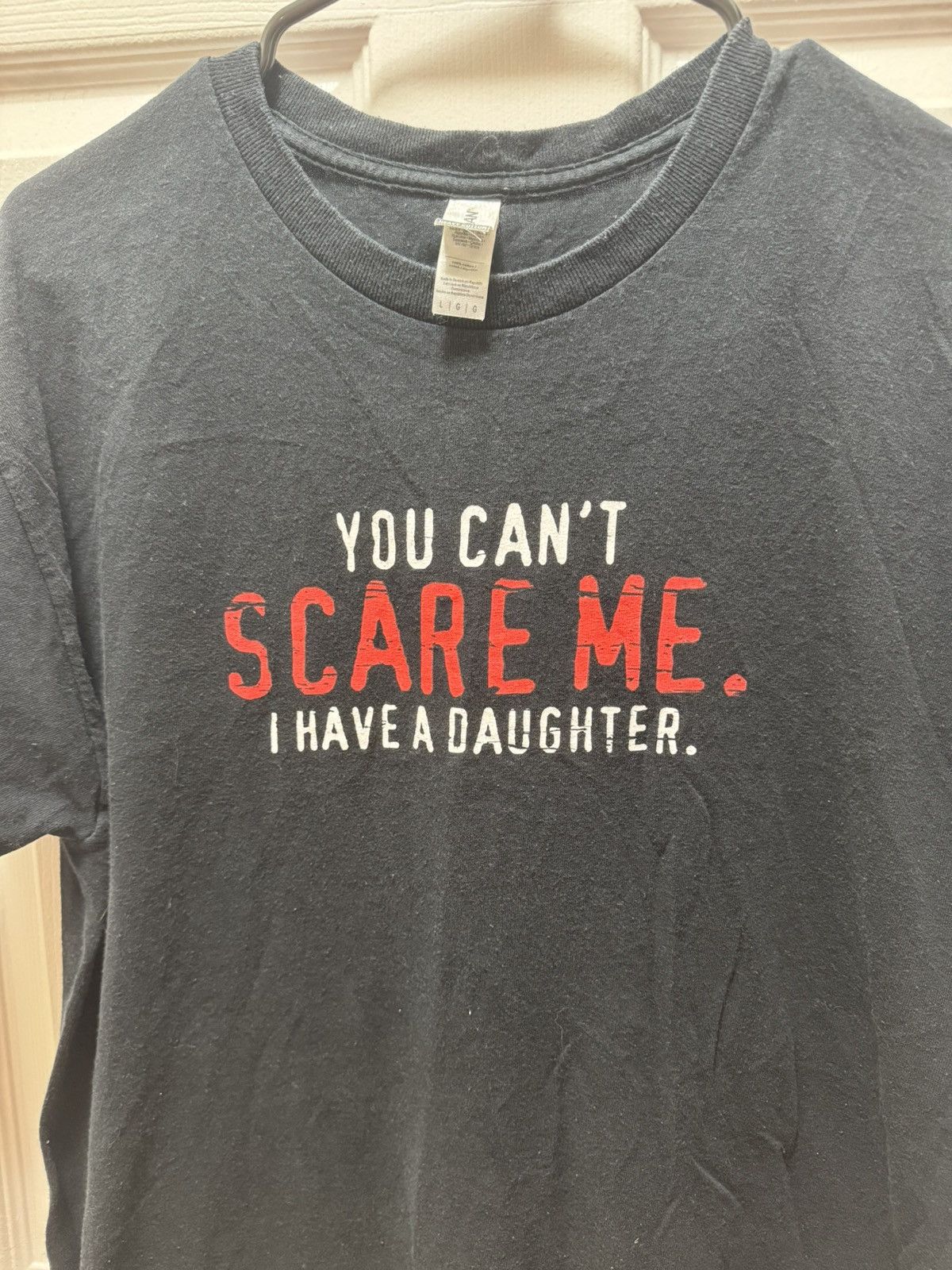 Gildan Gildan Vintage I Have a Daughter Scare Me Funny Humor Quote Size US L / EU 52-54 / 3 - 2 Thumbnail