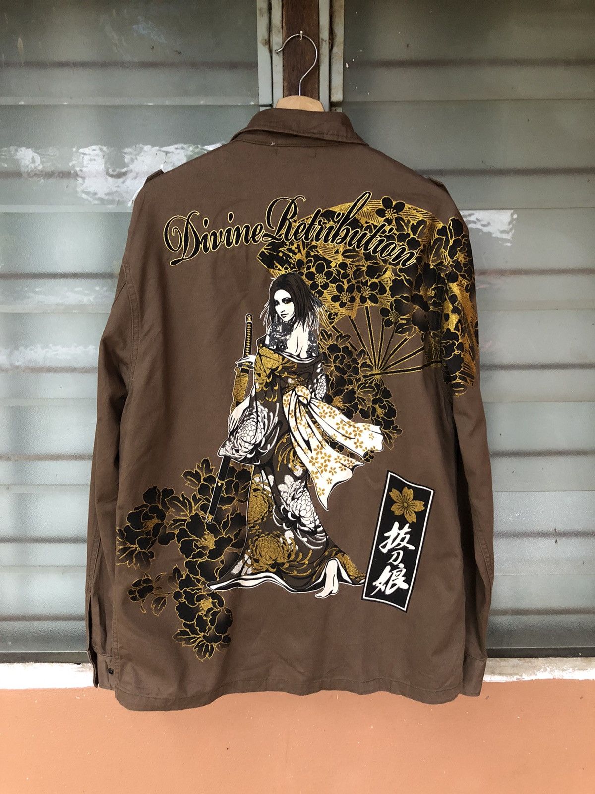 Japanese Brand Vintage Divine Retribution Embroided Ninja Girl Rare Jacket Size US XL / EU 56 / 4 - 1 Thumbnail