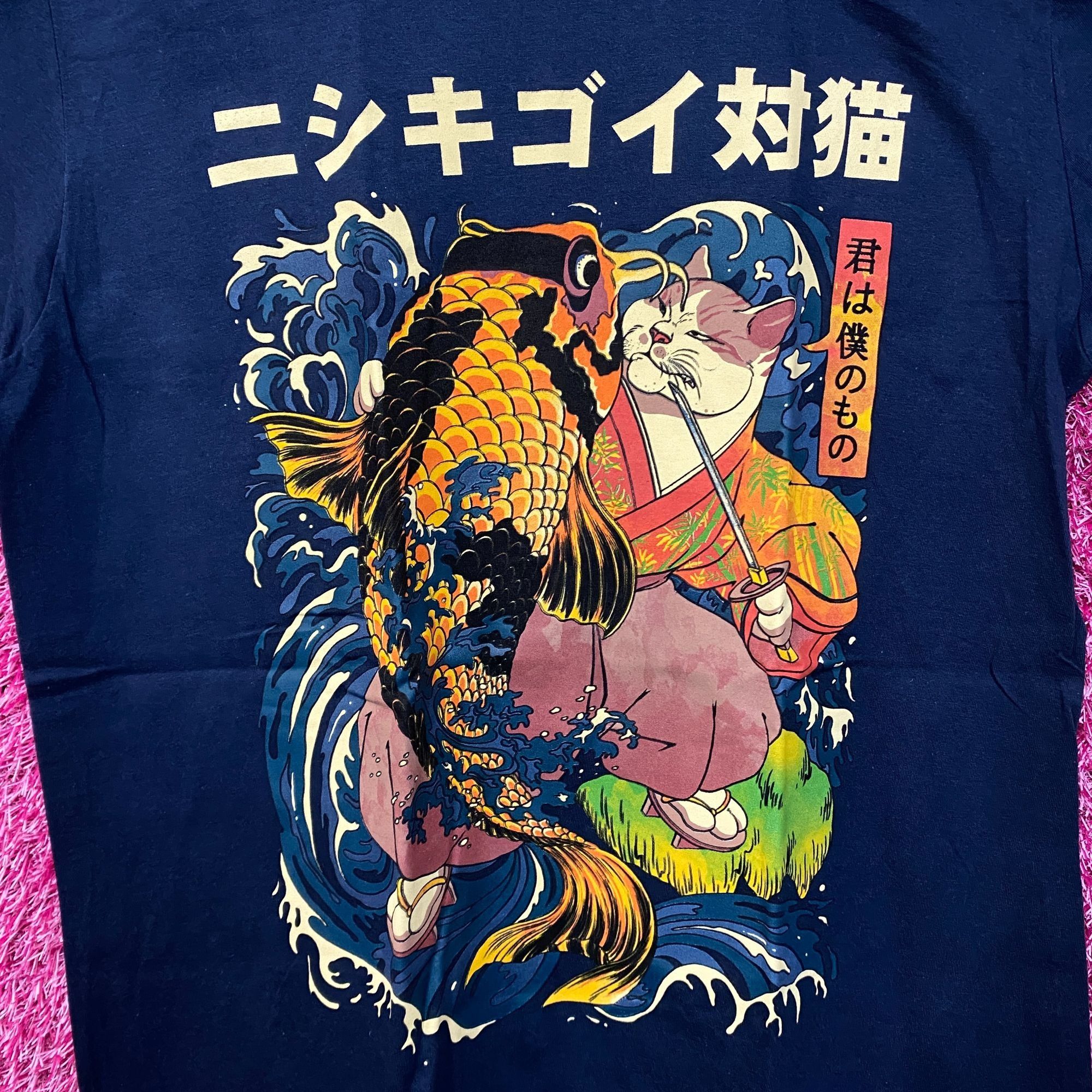Threadless Kai Kat navy blue Tshirt size medium Size US M / EU 48-50 / 2 - 2 Thumbnail