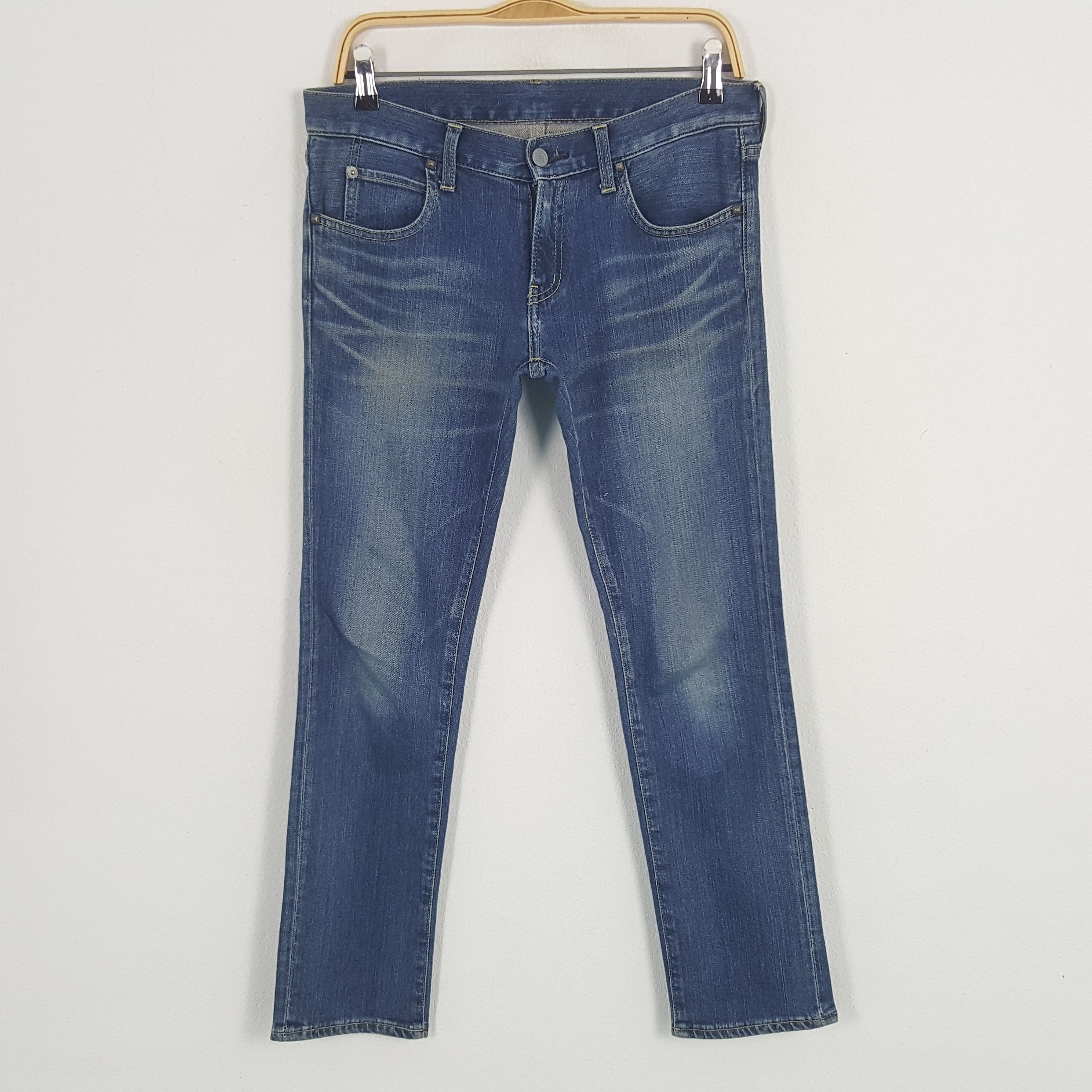 Hysteric Glamour × Japanese Brand × Vintage Vintage Hysteric Glamour Custom Art Uniform Jeans Size US 31 - 4 Thumbnail
