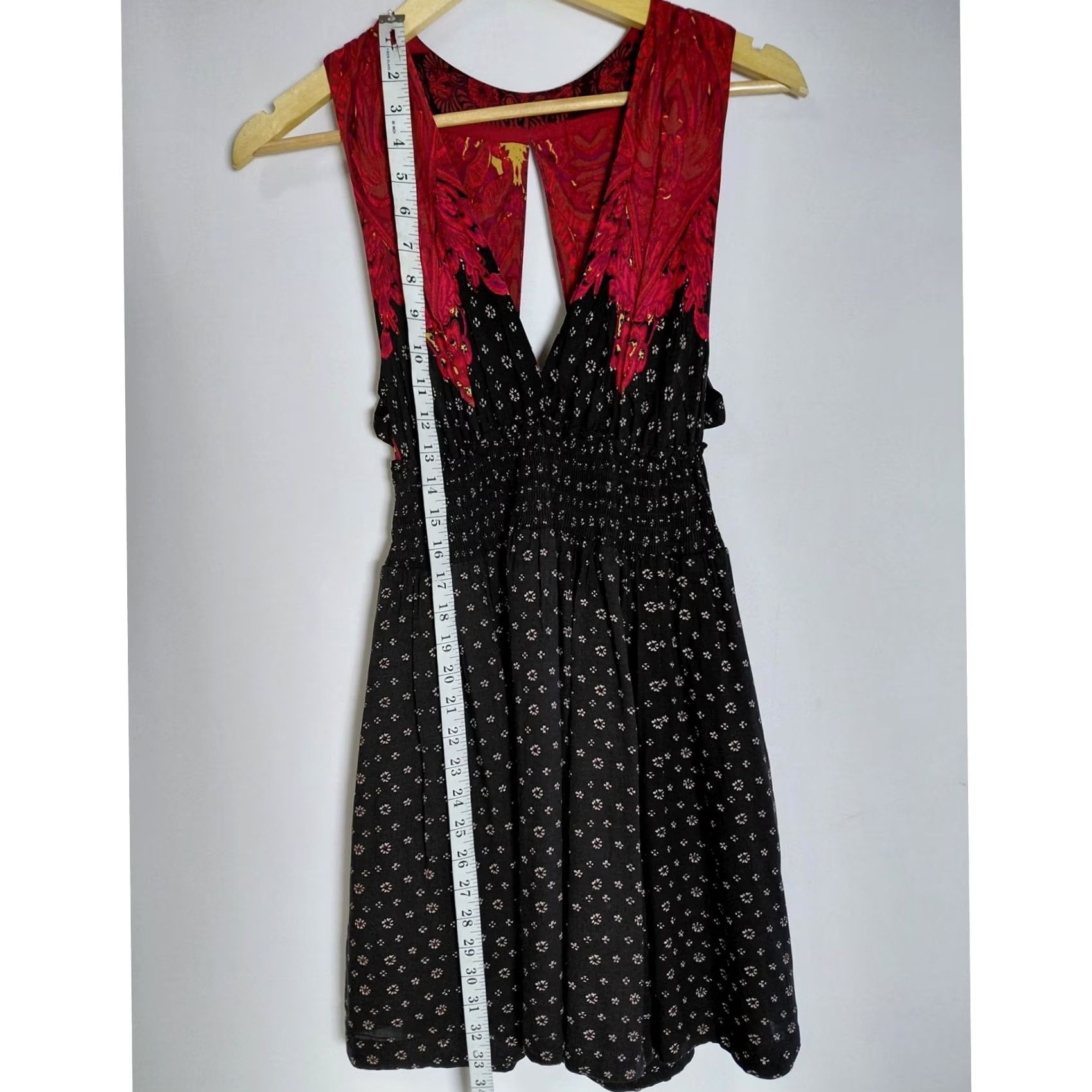 Free People Free People Black Polka Dot Sleeveless Dress S Women Short Size 28" / US 6 / IT 42 - 7 Thumbnail