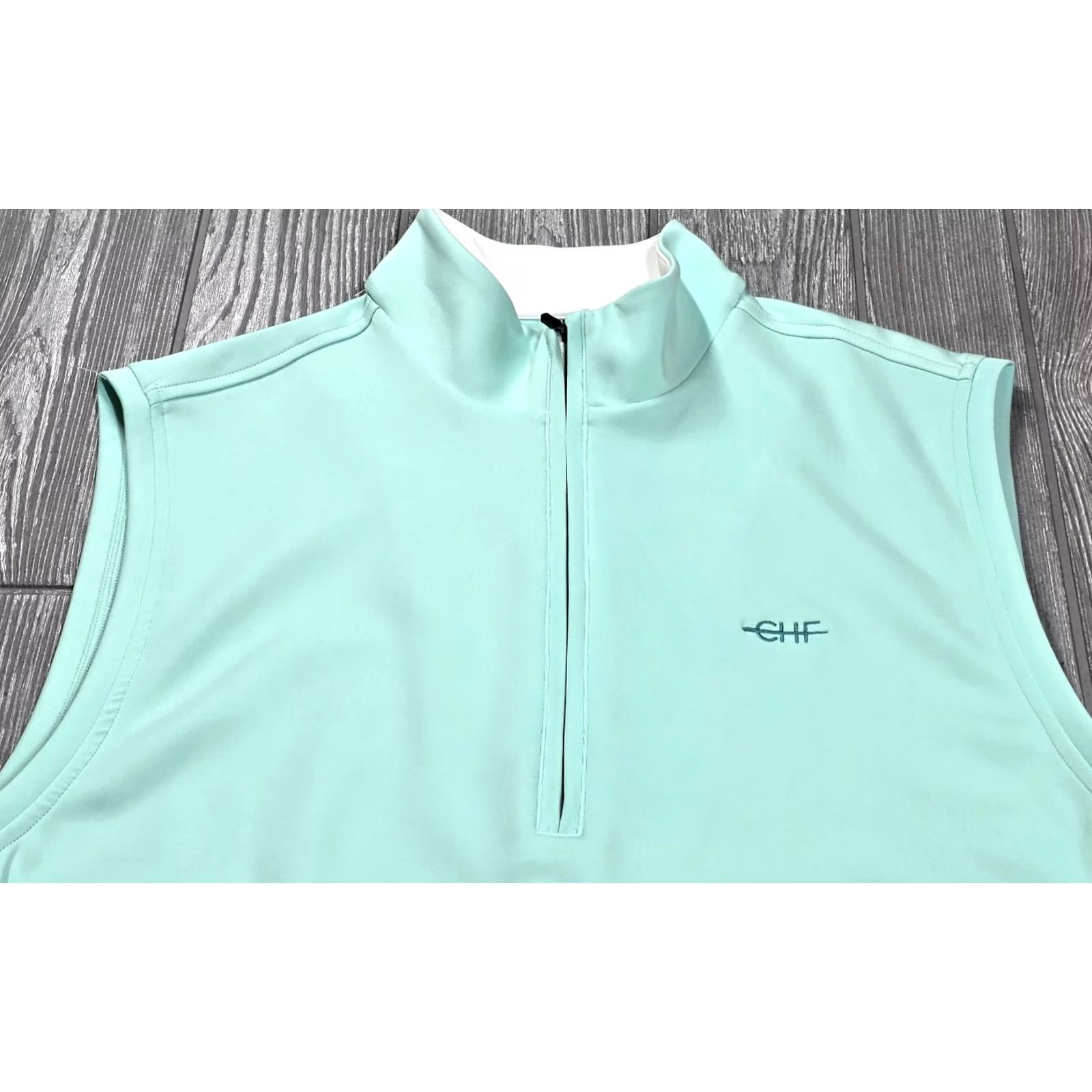Logo 7 VINTAGE Golf Vest Performance 1/2 Zip Mint Green Soft Cool Sz Small CHF Logo Donald Ross Size US S / EU 44-46 / 1 - 7 Thumbnail