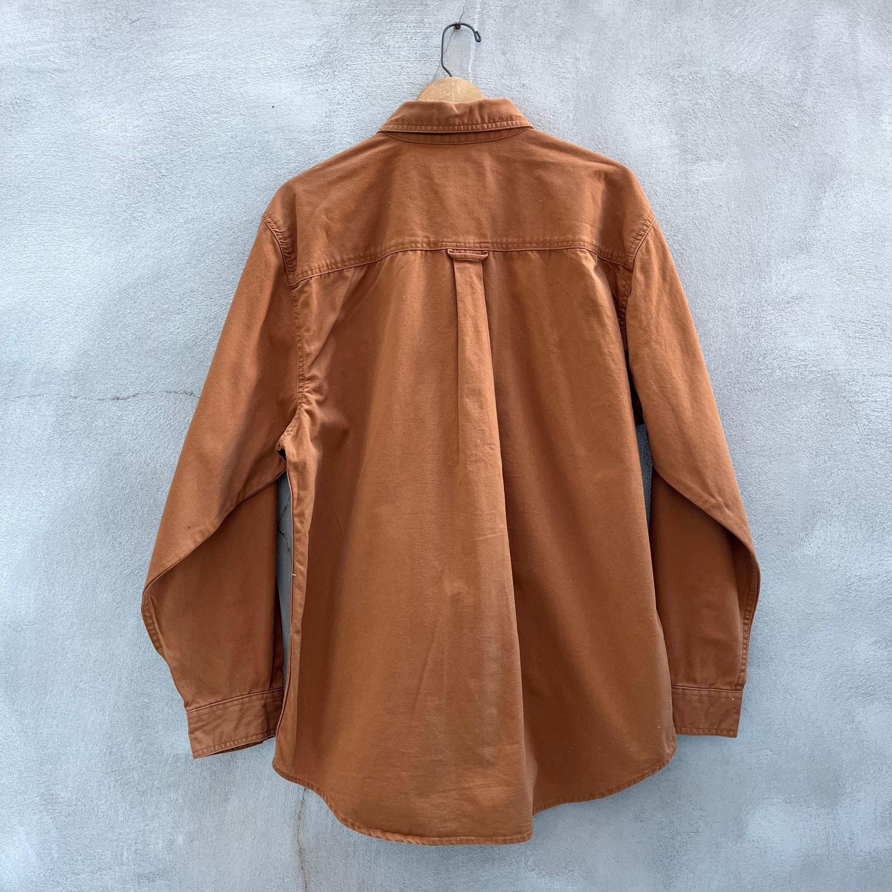 Vintage × Wolverine Wolverine Brown NOS Long Sleeve Button Down Shirt Size US L / EU 52-54 / 3 - 2 Thumbnail
