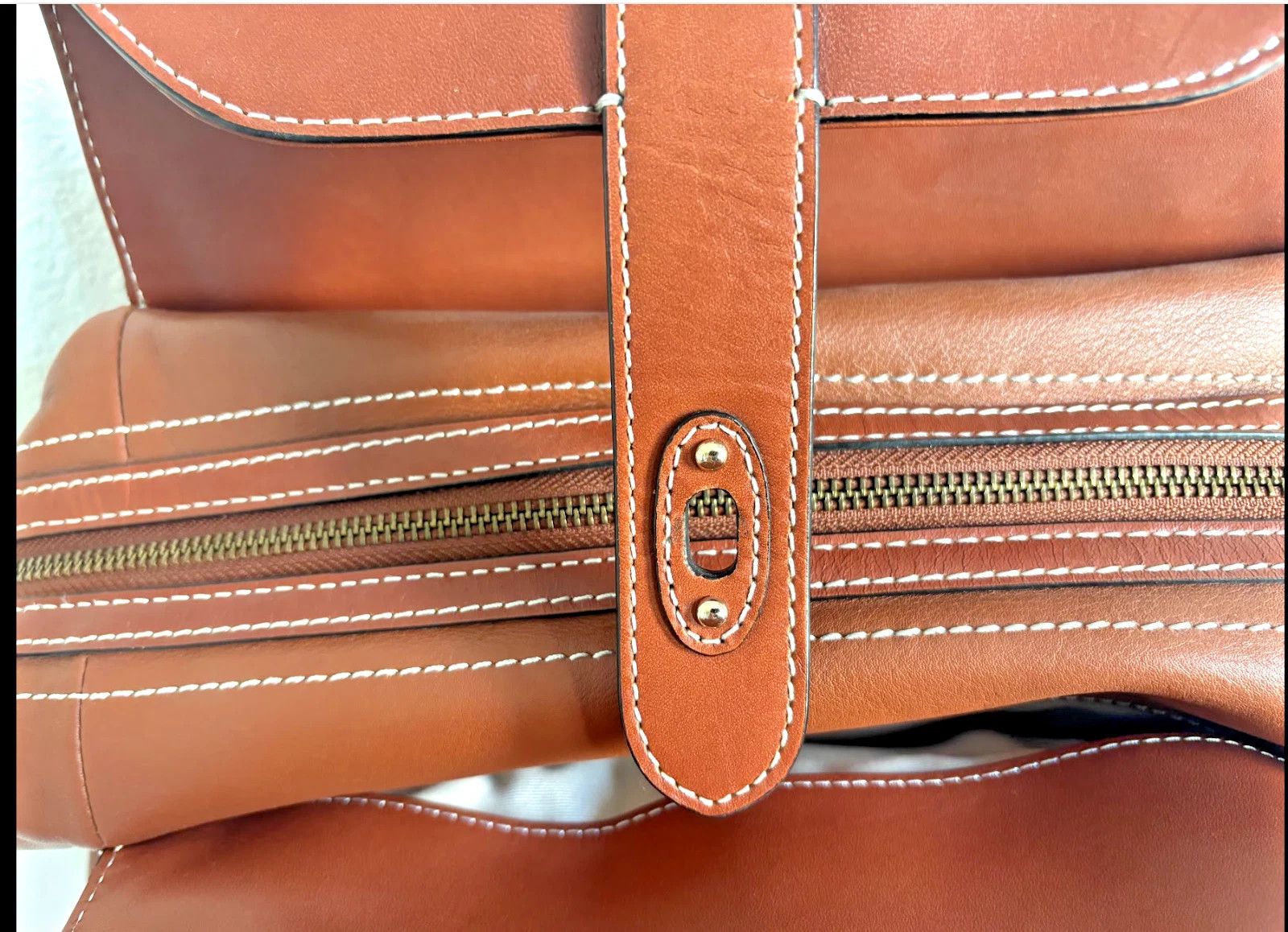 Brooks Brothers Brooks Brothers Rich Cognac Leather Doctor Bag Satchel NWT Size ONE SIZE - 5 Thumbnail