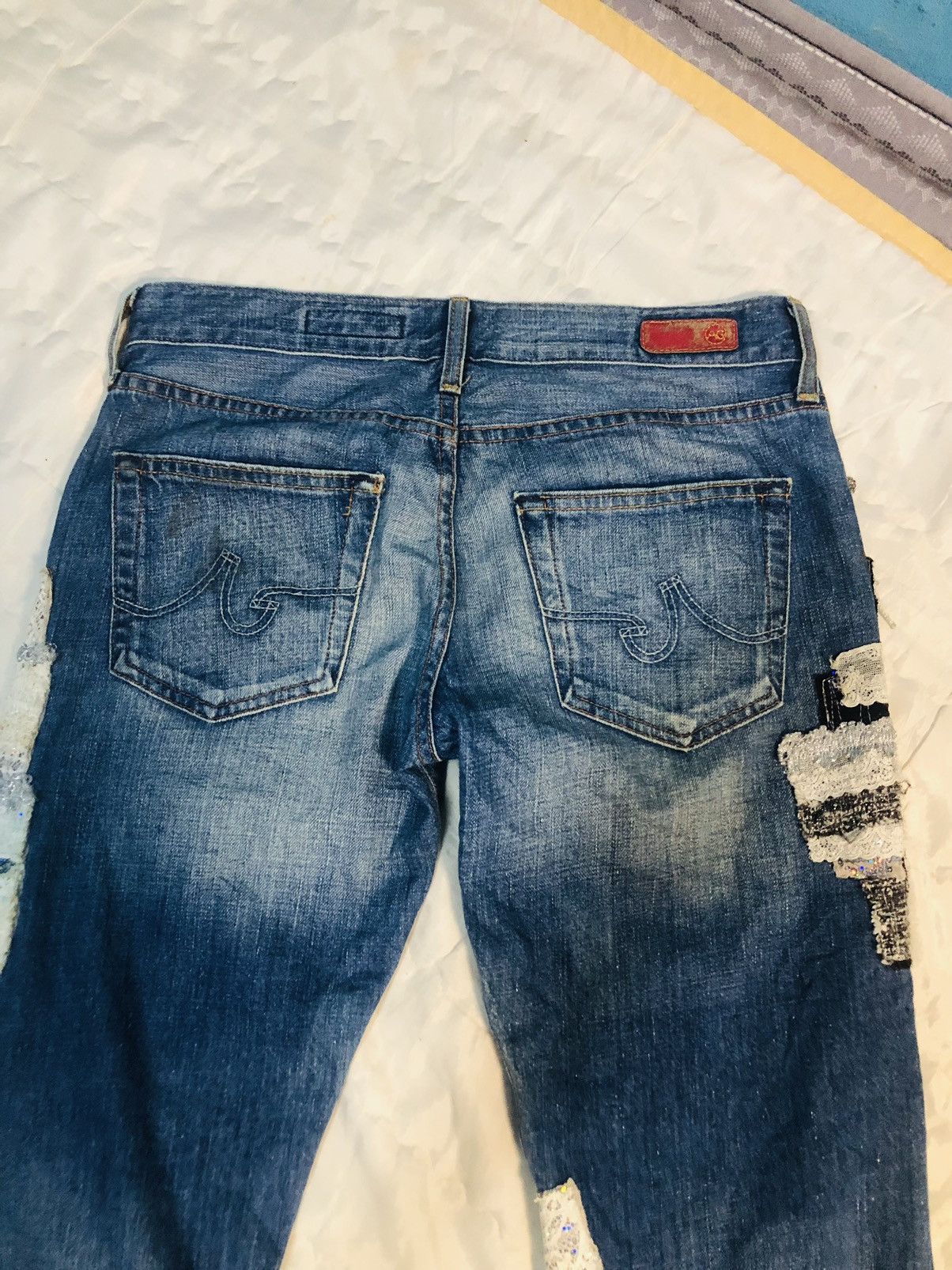 AG Adriano Goldschmied Distressed Denim Adriano Goldschmied Jeans MadeInUsa (3) Size 32" / US 10 / IT 46 - 20 Thumbnail