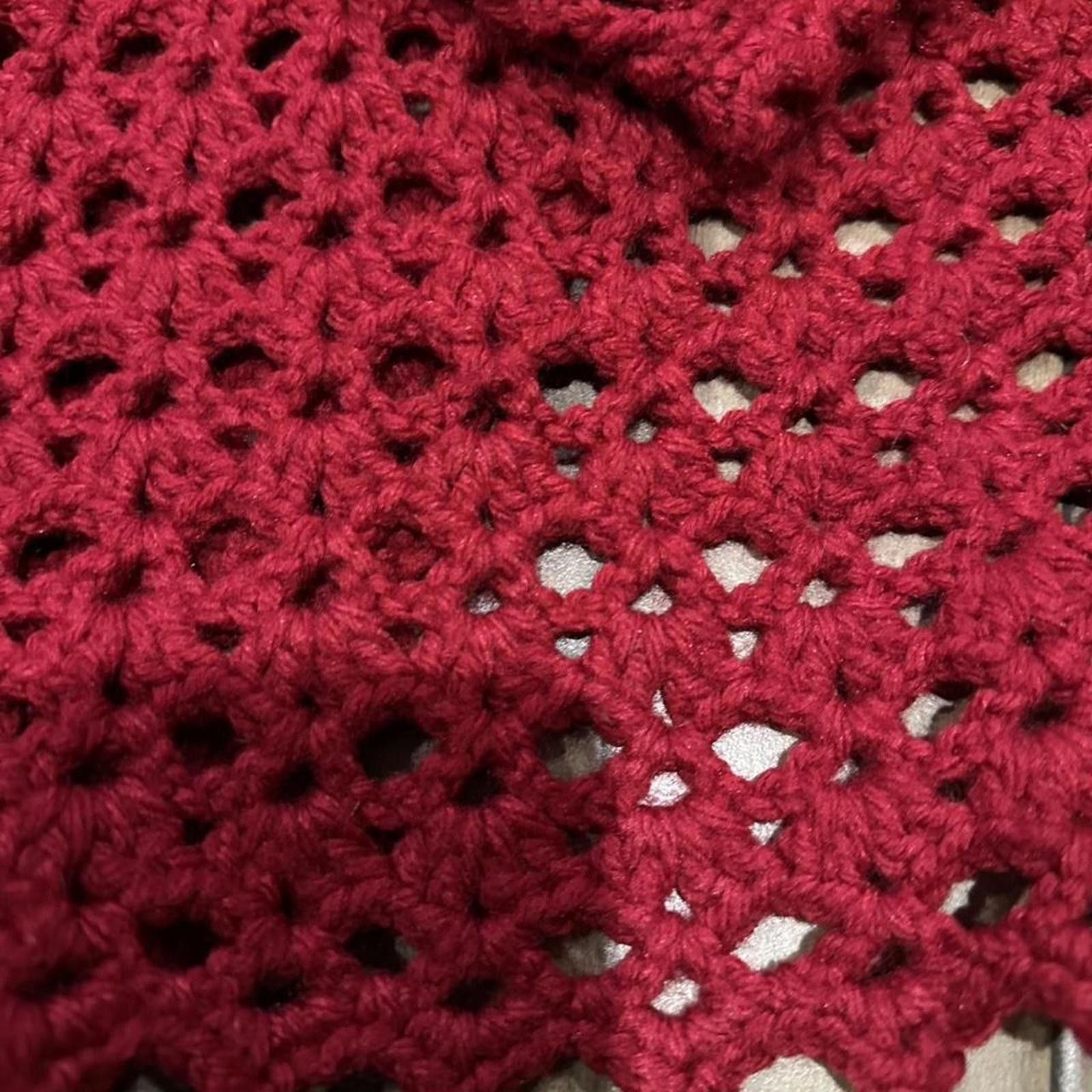 Other Crochet cardigan in red hues #crochetcardigan Size S / US 4 / IT 40 - 4 Thumbnail