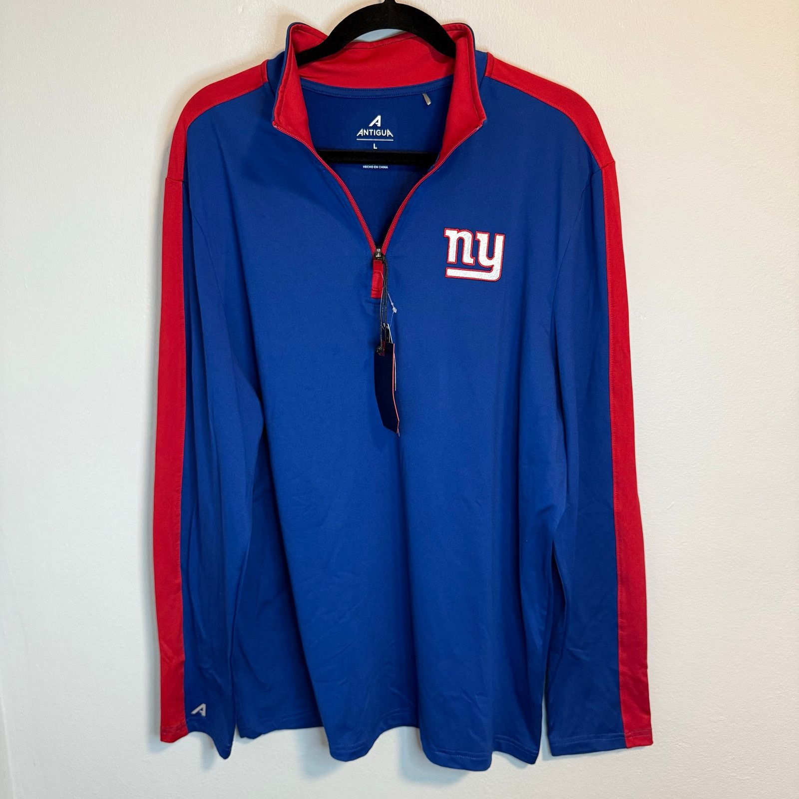 Antigua New York Giants Antigua NFL Quarter Zip Sweater Size L NWT Size US L / EU 52-54 / 3 - 3 Thumbnail