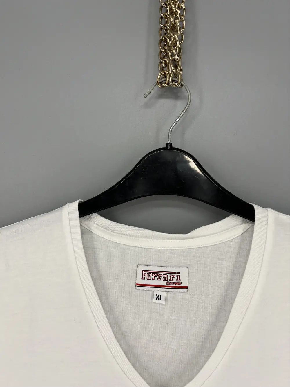 Vintage Vintage Ferrari Scuderia Single Stitch White Tee Size US XL / EU 56 / 4 - 7 Thumbnail