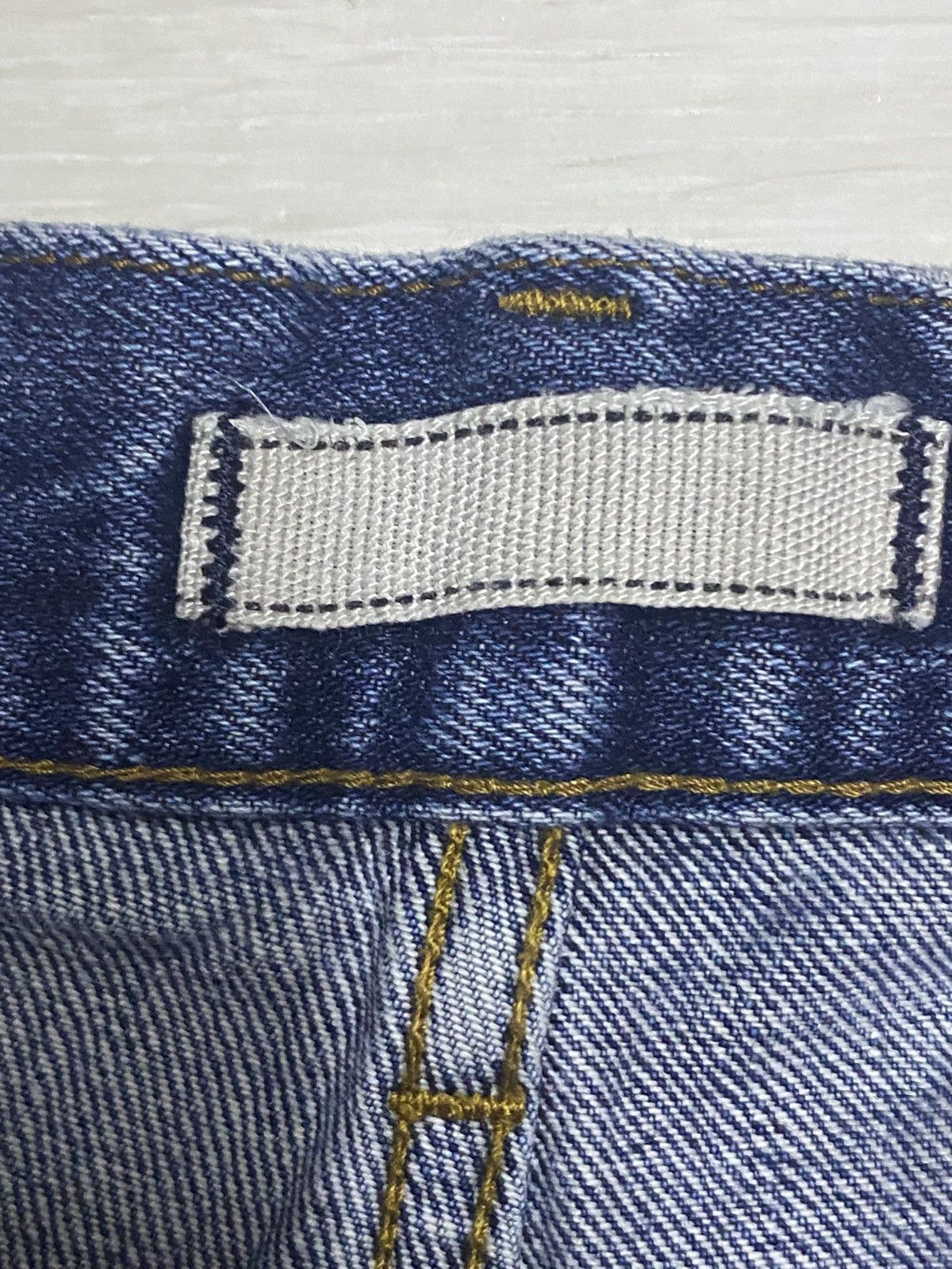 Uniqlo JAPANESE Uniqlo Selvedge Faded Wash Distressed Slim Jeans Size US 33 - 12 Thumbnail