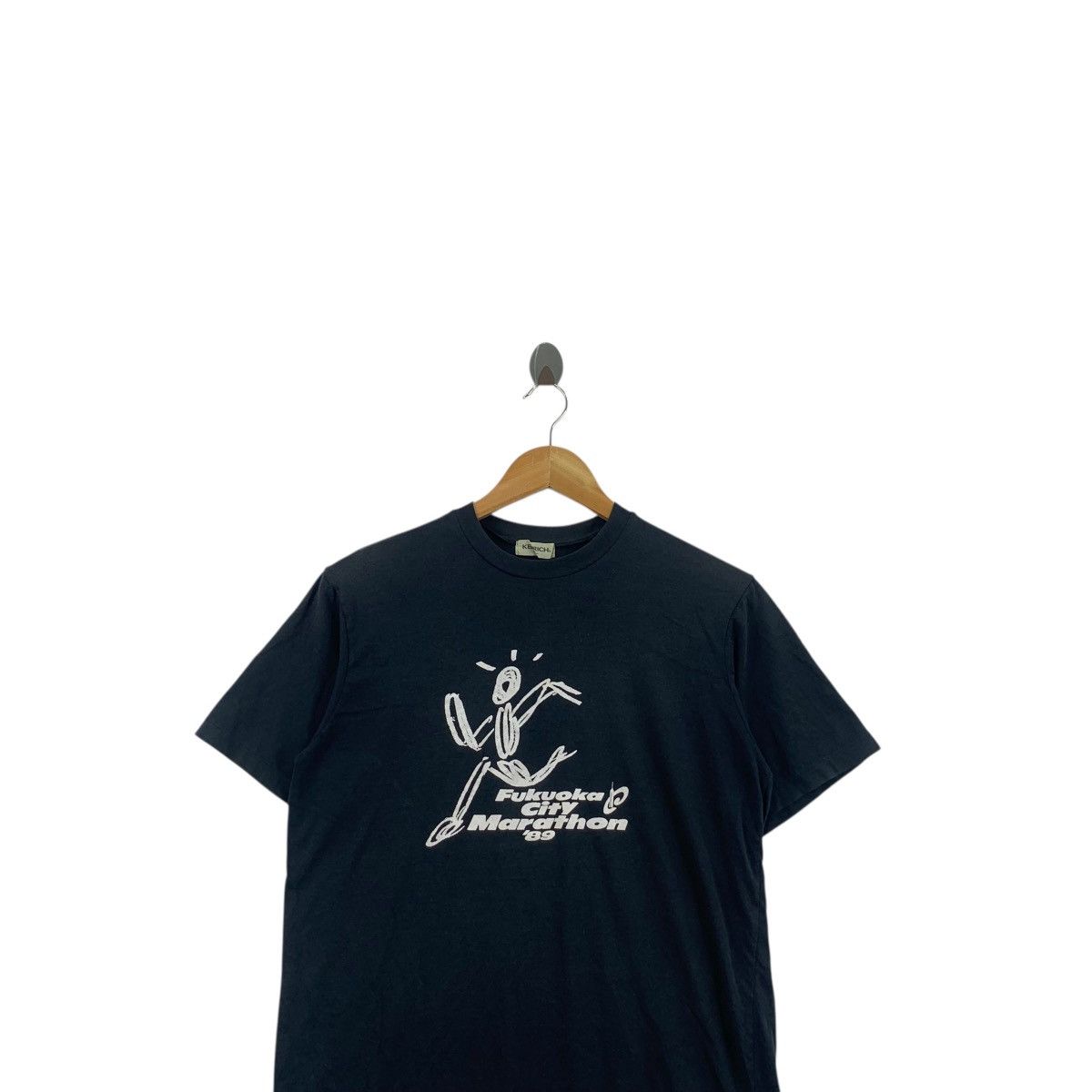 Vintage Vintage 1989 FUKUOKA CITY MARATHON Animation Tee Shirt Top Size S / US 4 / IT 40 - 2 Thumbnail