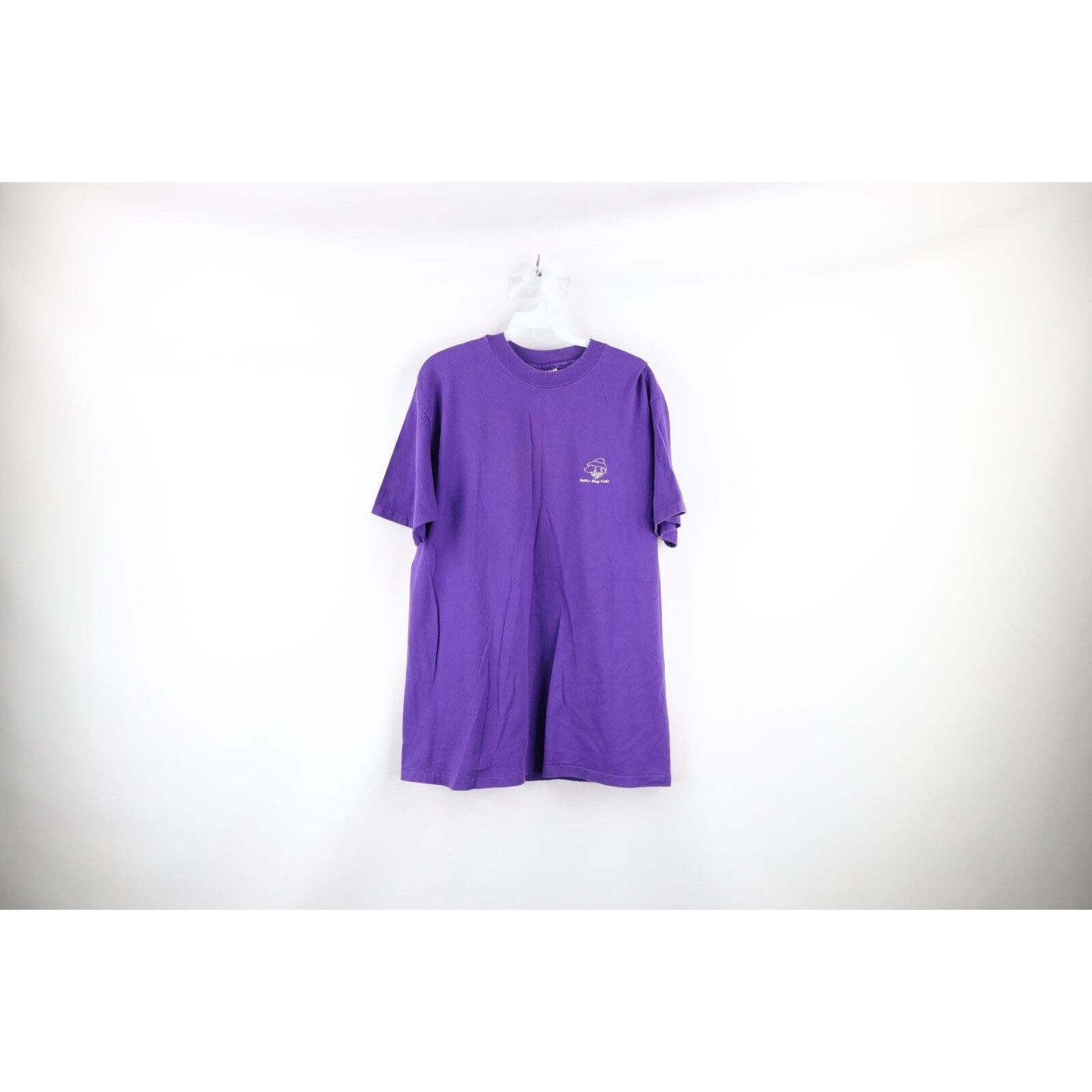 Vintage Vintage 80s Salty Dog Cafe Distressed Spell Out T-Shirt Size US XL / EU 56 / 4 - 1 Thumbnail
