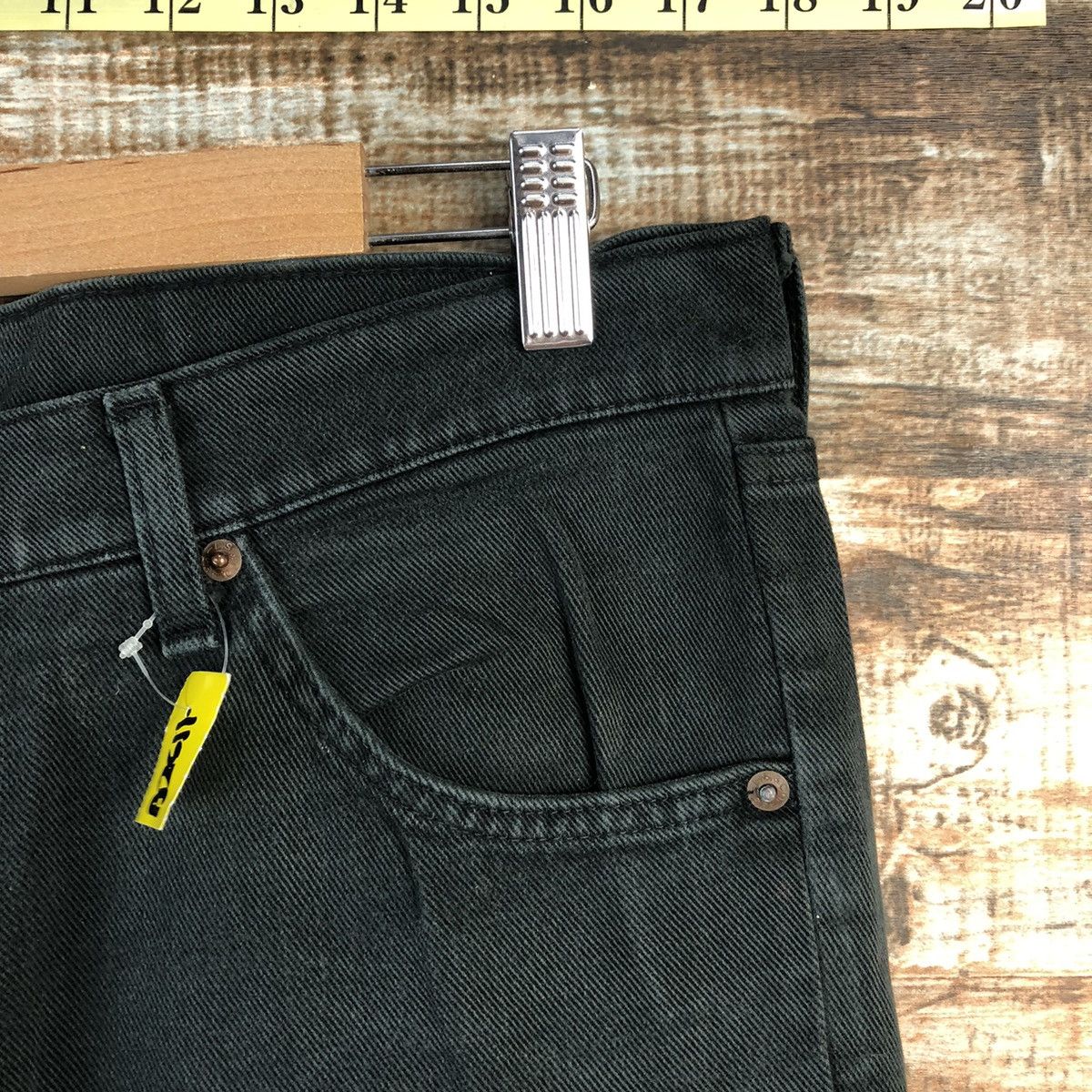 Levi's Levis 607 orange tag Black Denim jeans Pants #A2611 Size US 33 - 8 Thumbnail