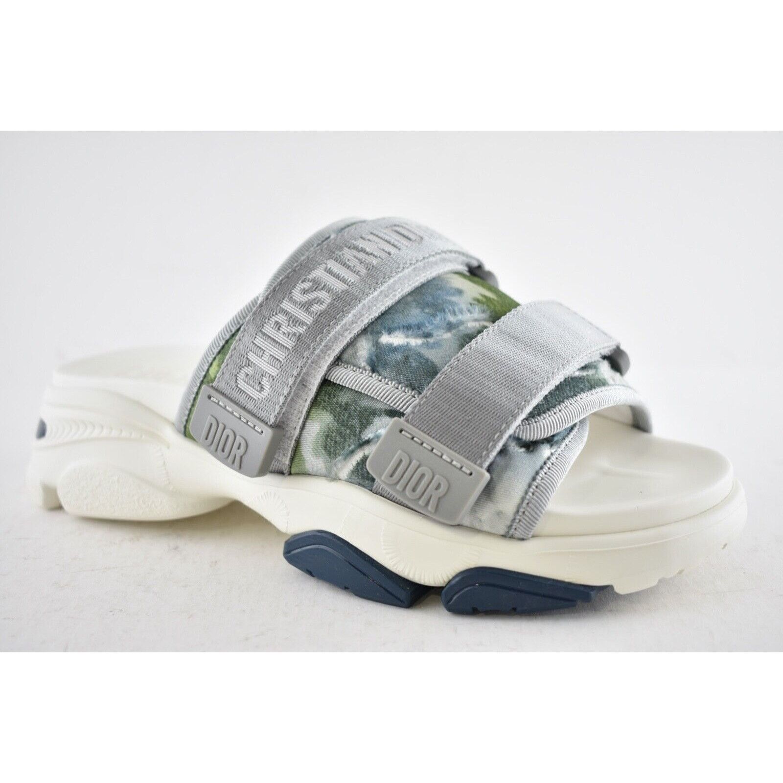 Dior Dior D-Wander Blue Shaded Camouflage Platform Logo Slide Size US 5.5 / IT 35.5 - 2 Thumbnail