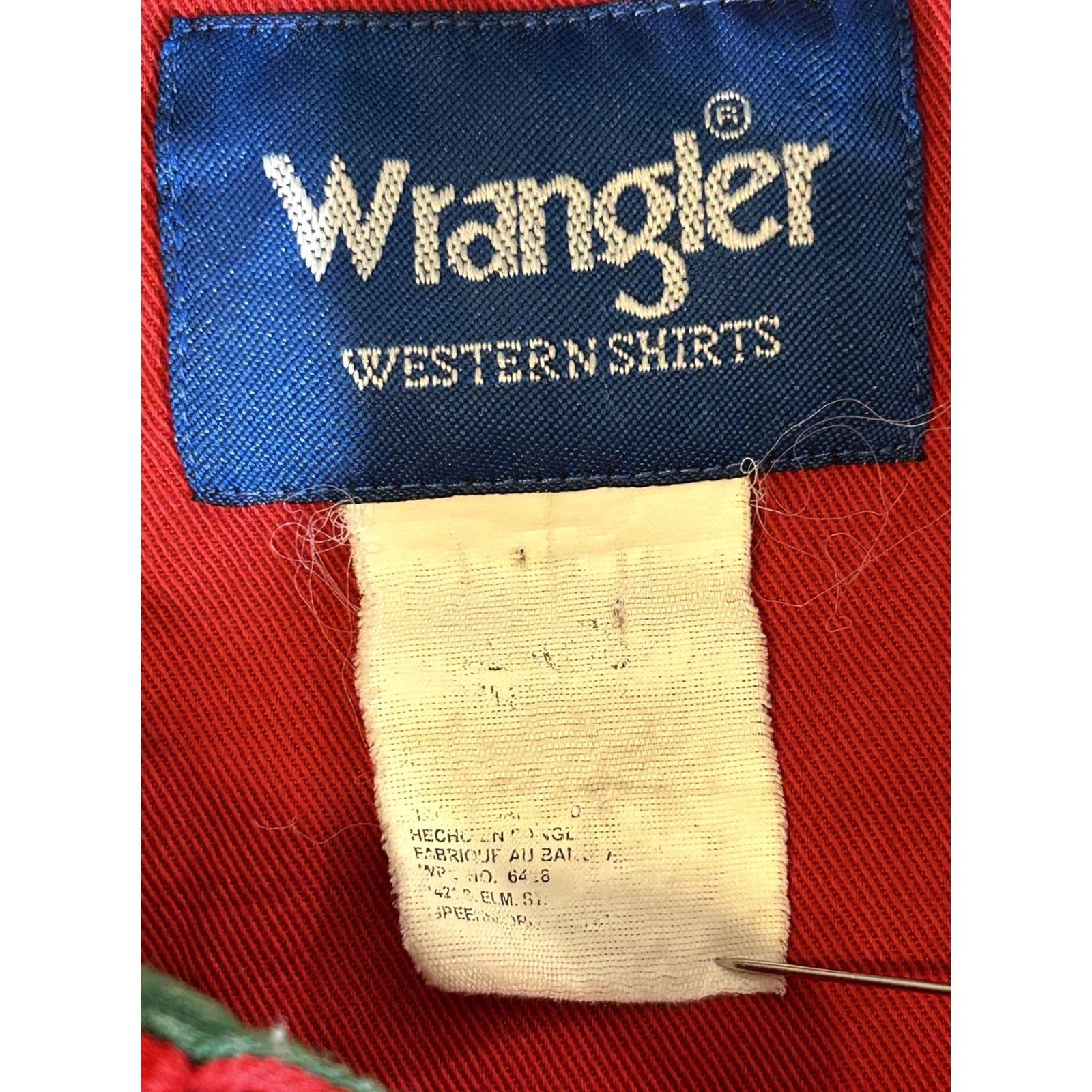 Wrangler VINTAGE Wrangler Shirt Mens 2XL Red Button Long Sleeve Western Cowboy Heavyweight XXL Size US XXL / EU 58 / 5 - 7 Thumbnail