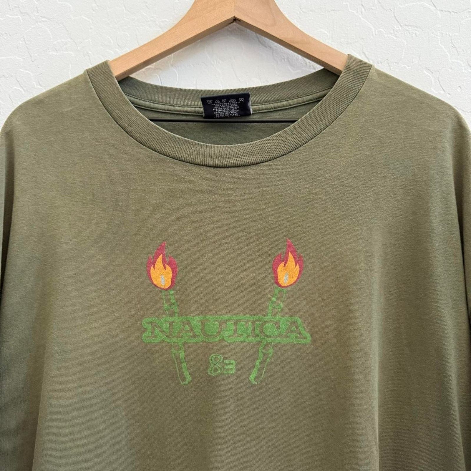 Nautica Vintage Faded Nautica Flame Light My Fire T-Shirt Size US XXL / EU 58 / 5 - 2 Thumbnail