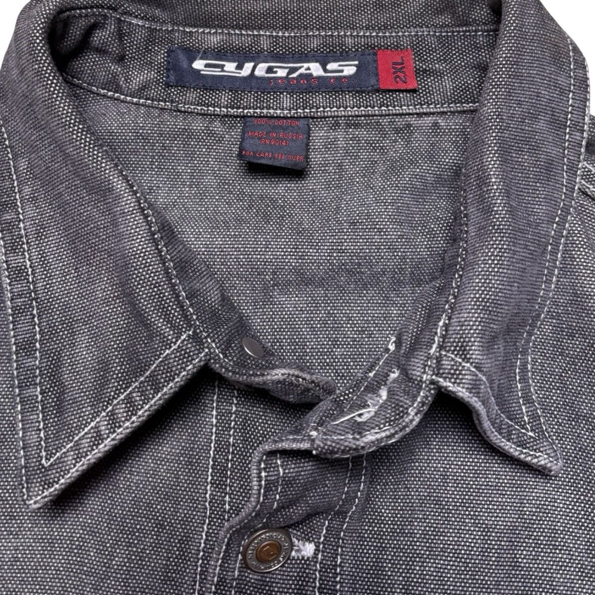 Other Vintage Y2K Cygas Denim Trucker Jacket Grey Mens 2XL Rap Hip Size US XXL / EU 58 / 5 - 3 Thumbnail