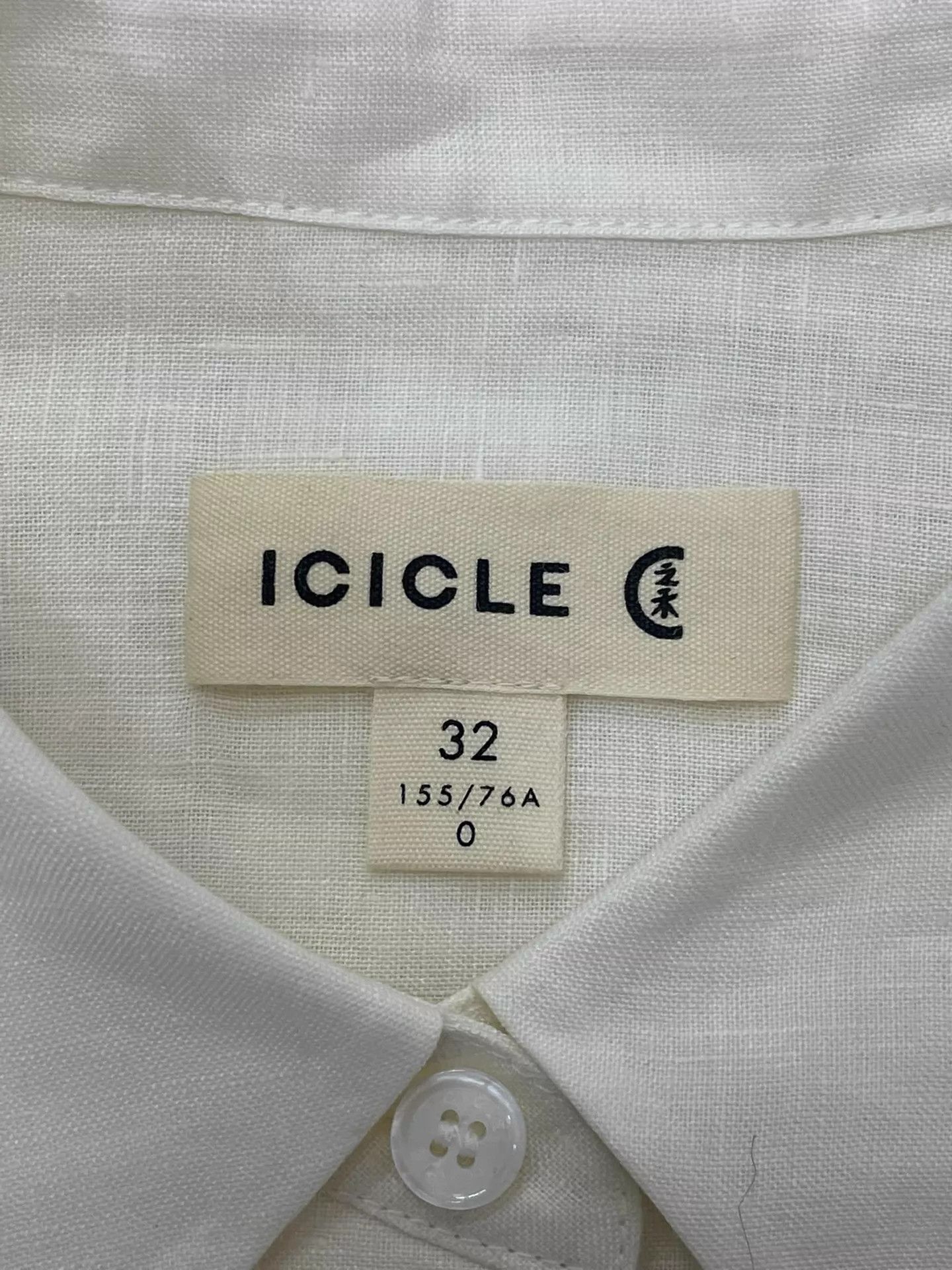 Other ICICLE White Linen Shirt 32 Size XXS / US 00 / IT 34 - 3 Thumbnail